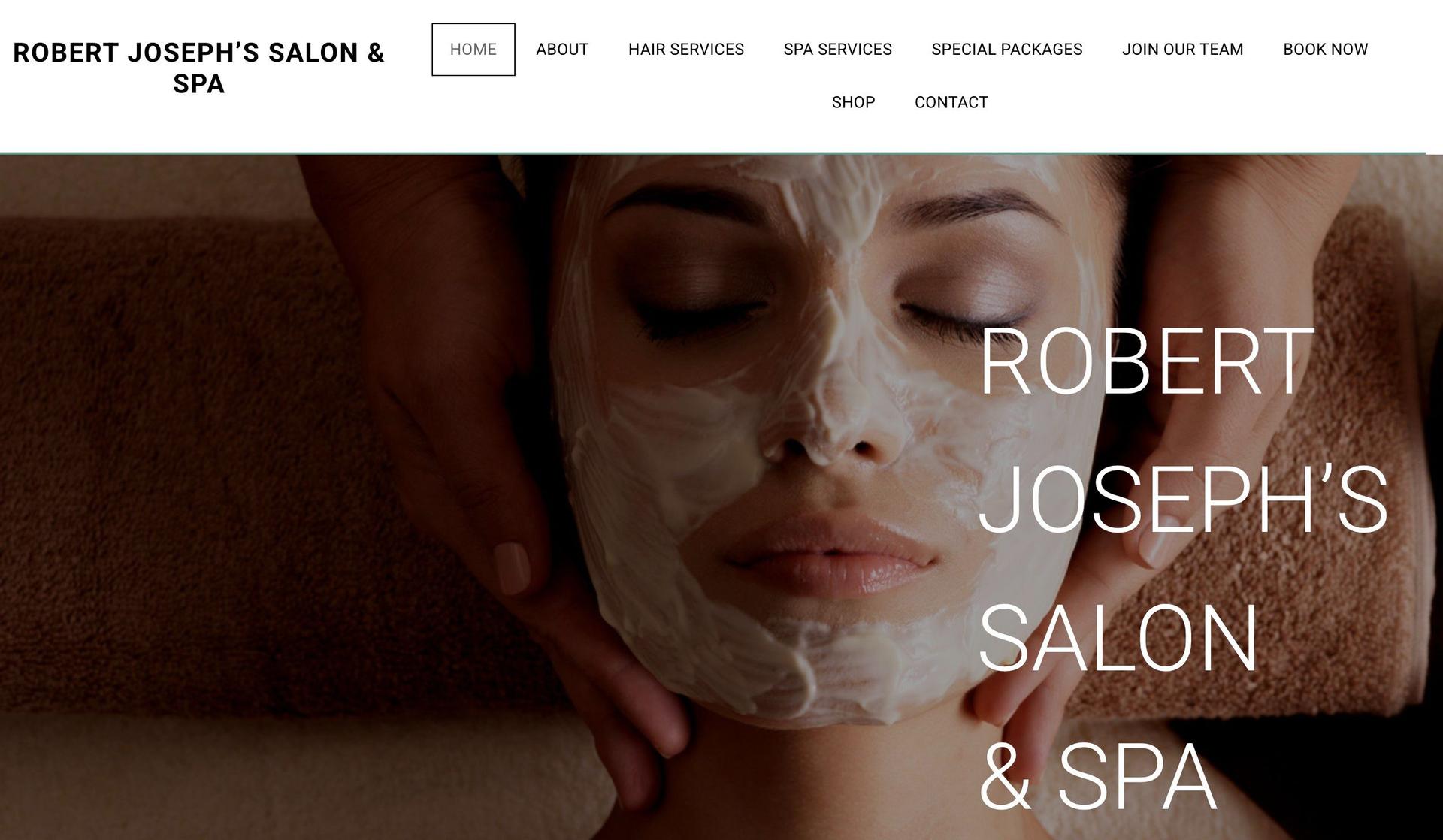 Robert Joseph's Salon-spa websites