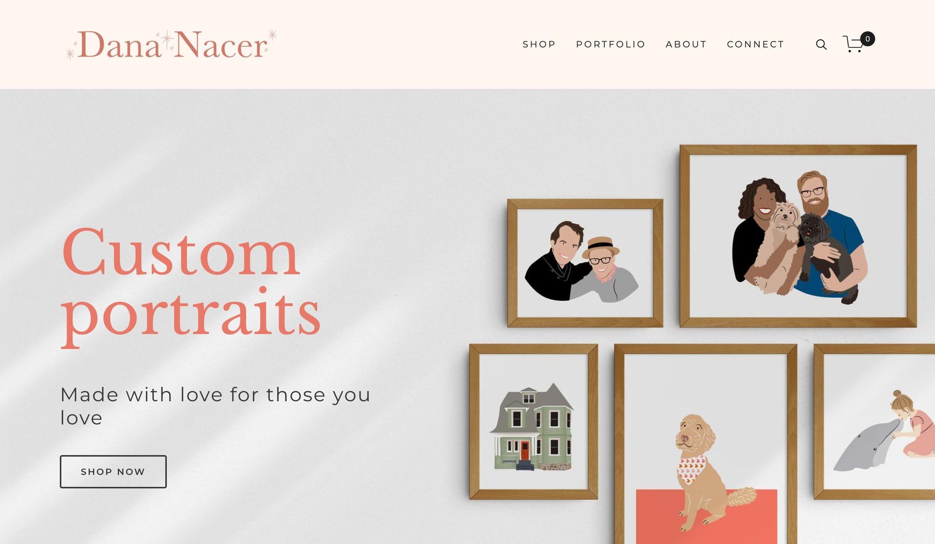 Dana Draws-squarespace artist websites