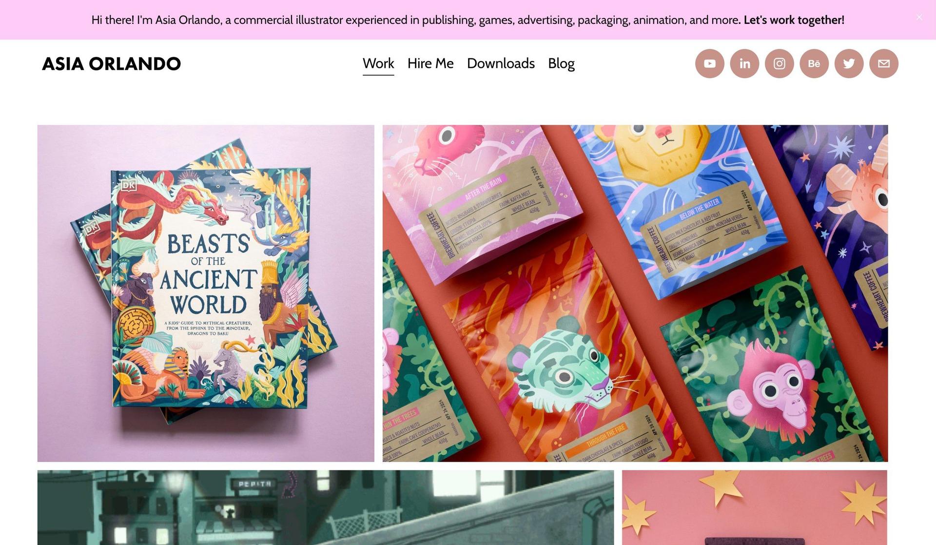 Asia Orlando-squarespace artist websites