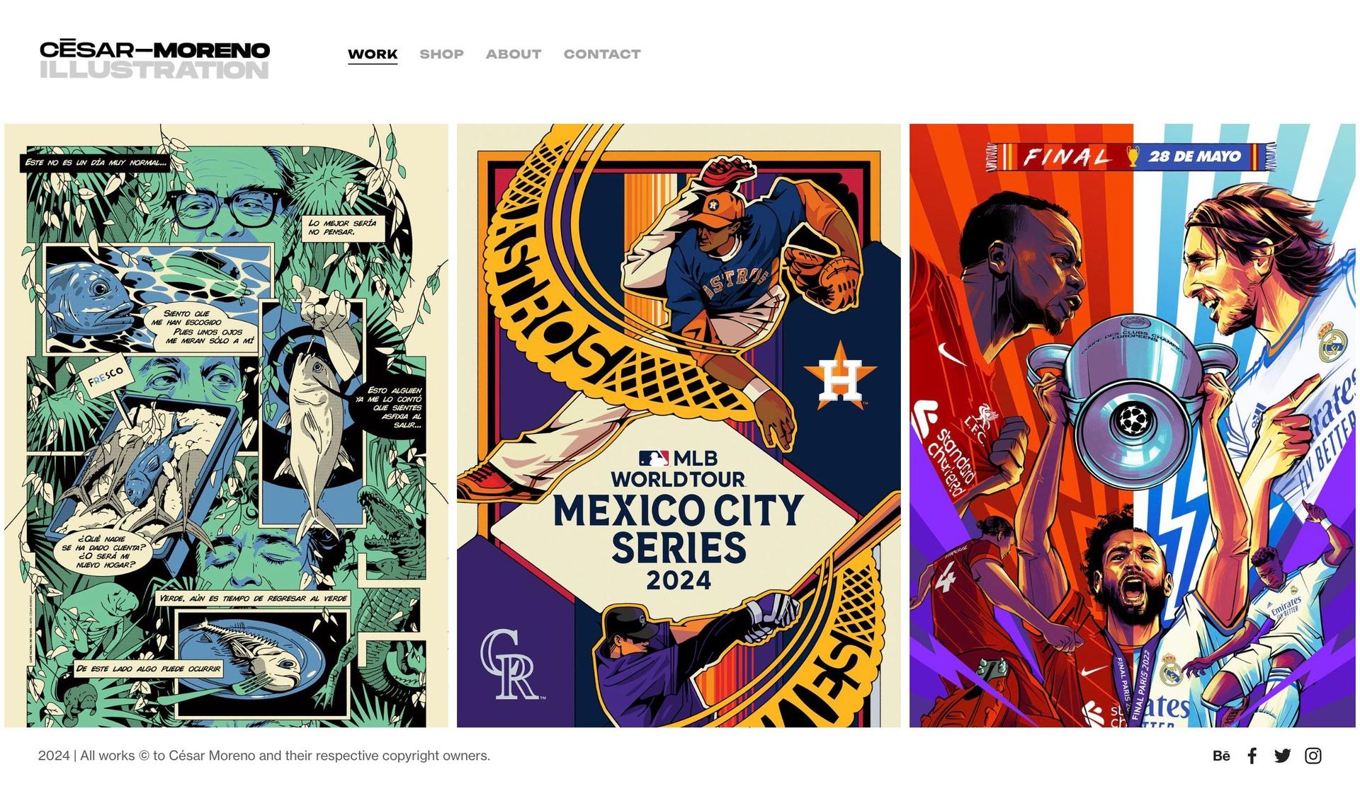 Cesar Moreno-squarespace artist websites