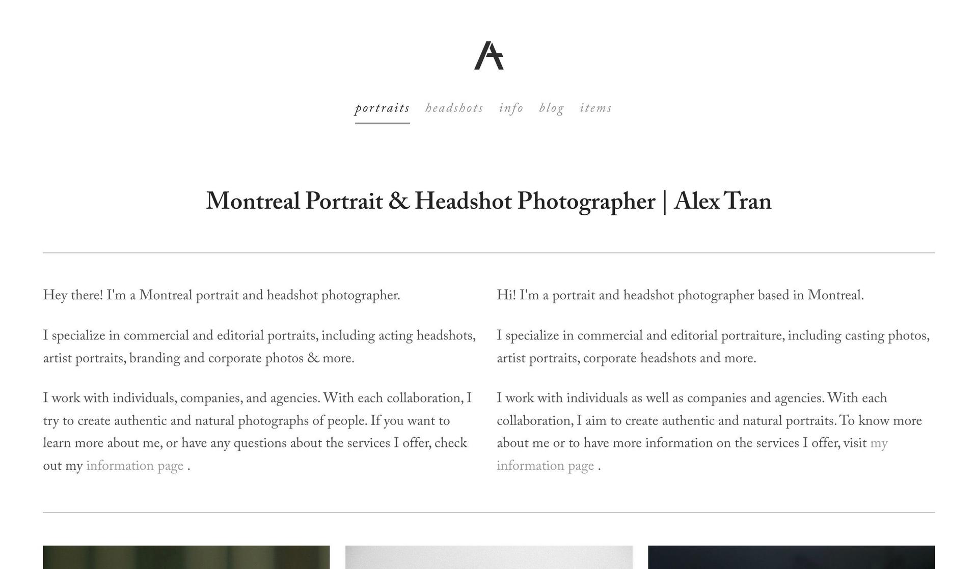 Alex Tran Photography-squarespace photography websites
