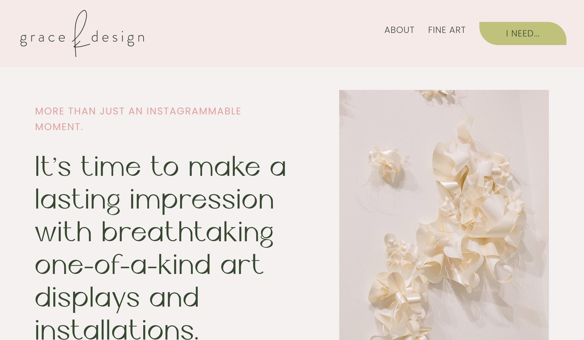 Grace K Design-squarespace artist websites
