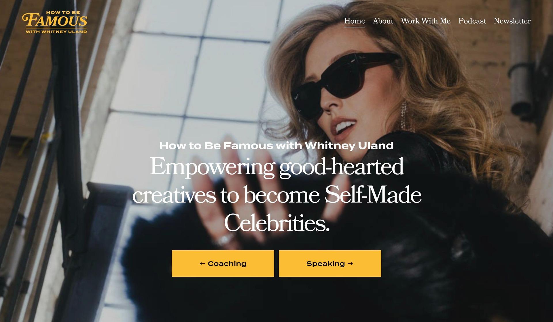 How to Be Famous-squarespace coaching websites