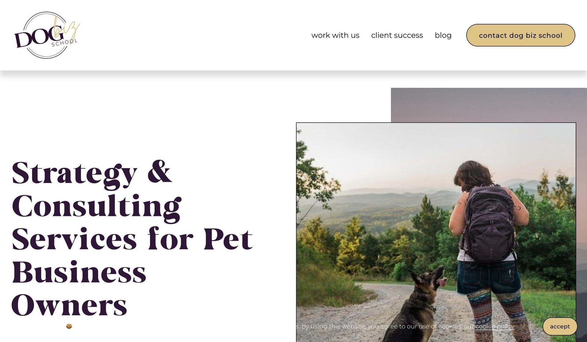 Dog Biz School-squarespace coaching websites
