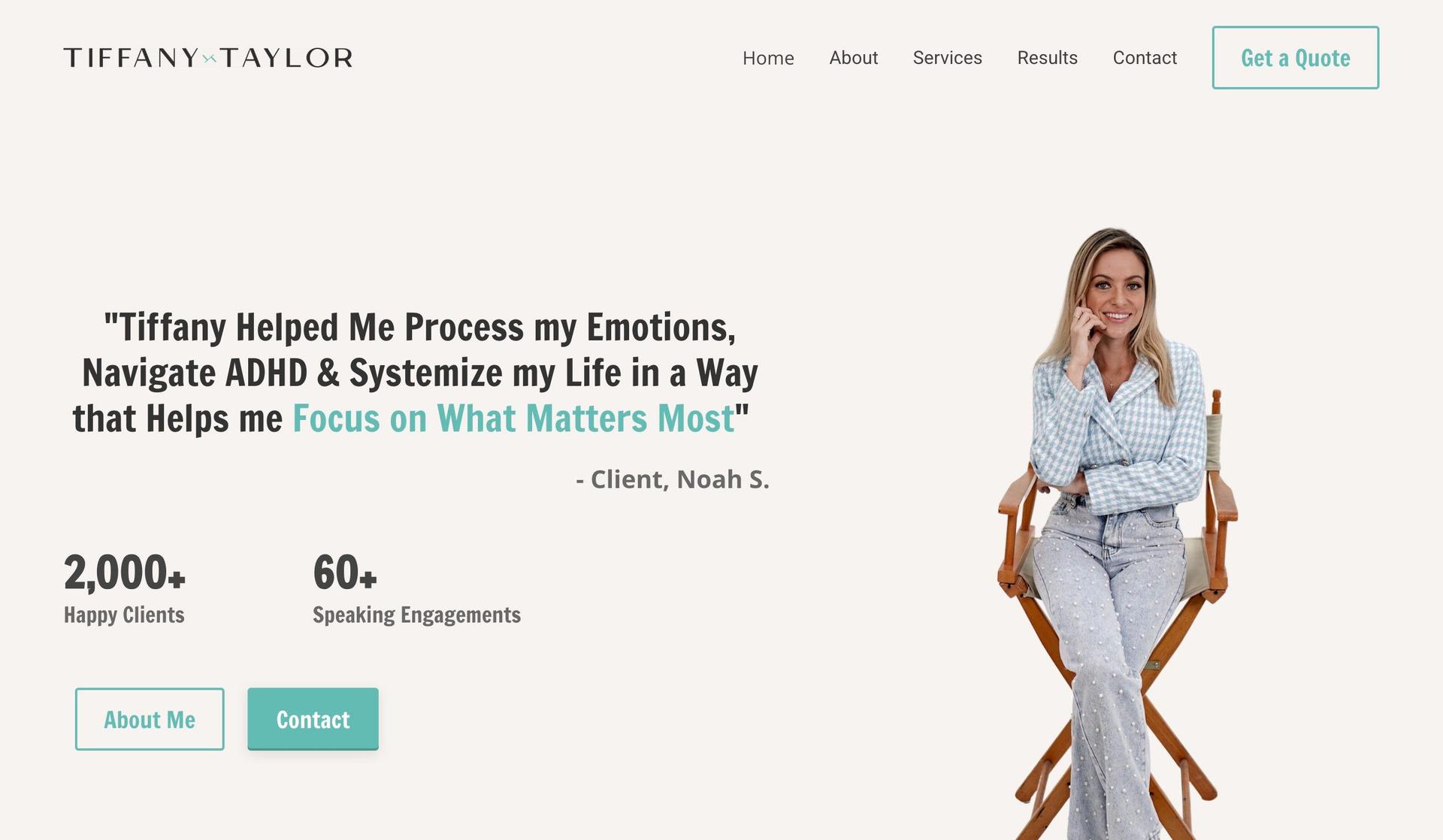 Coach Tiffany Taylor-squarespace coaching websites