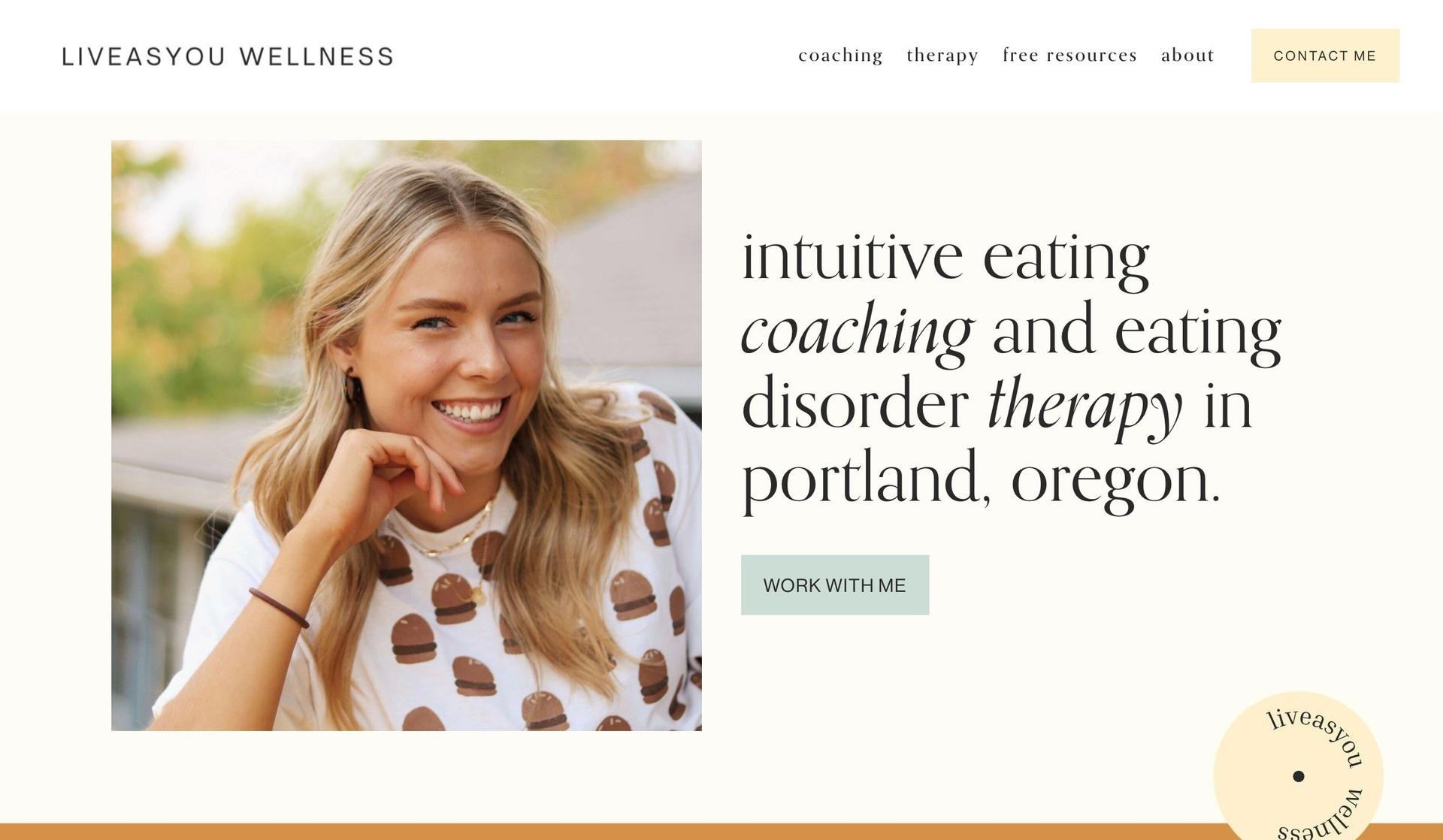 Live As You Wellness-squarespace coaching websites