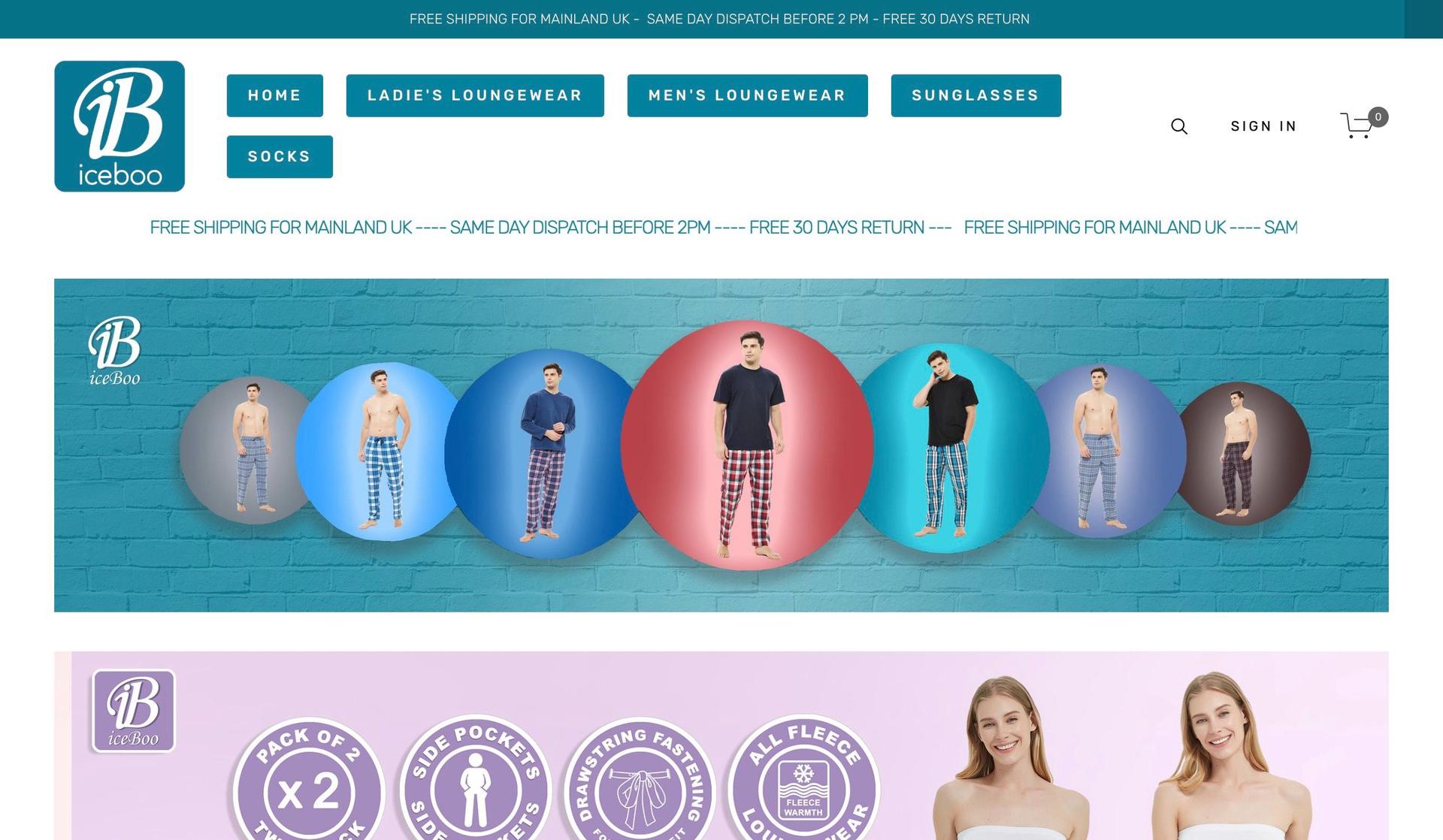 Iceboo-squarespace ecommerce examples