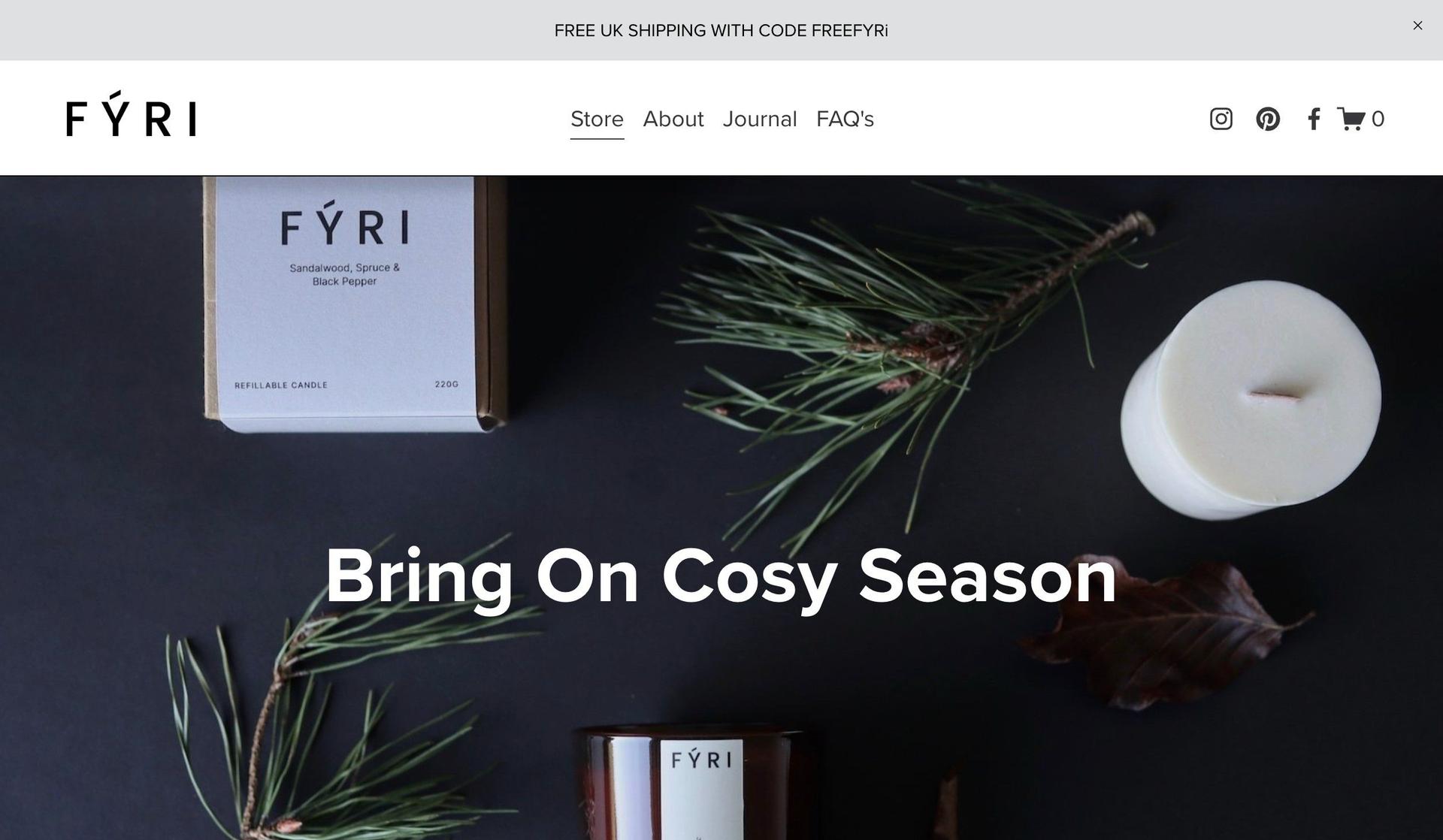 Fyri-squarespace ecommerce examples