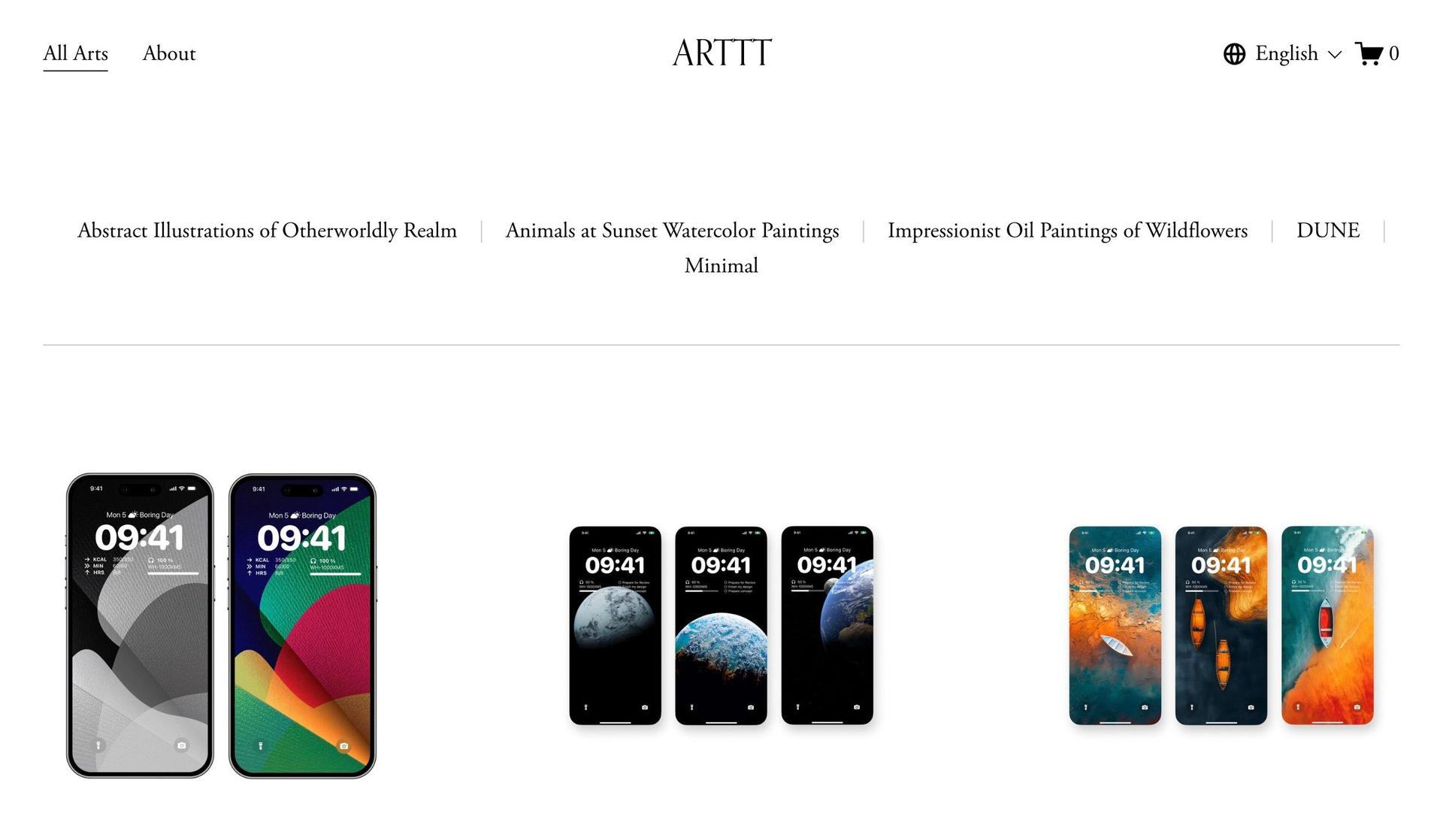 Arttt-squarespace ecommerce examples