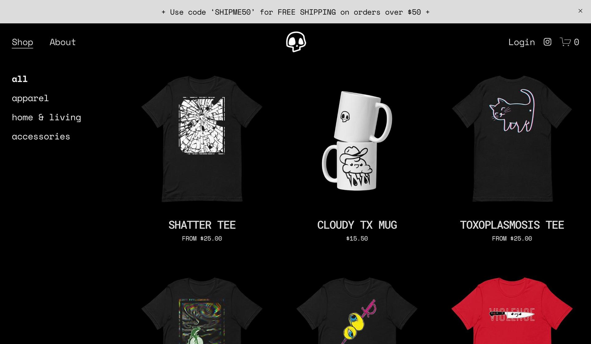 Dr Moth-squarespace ecommerce examples