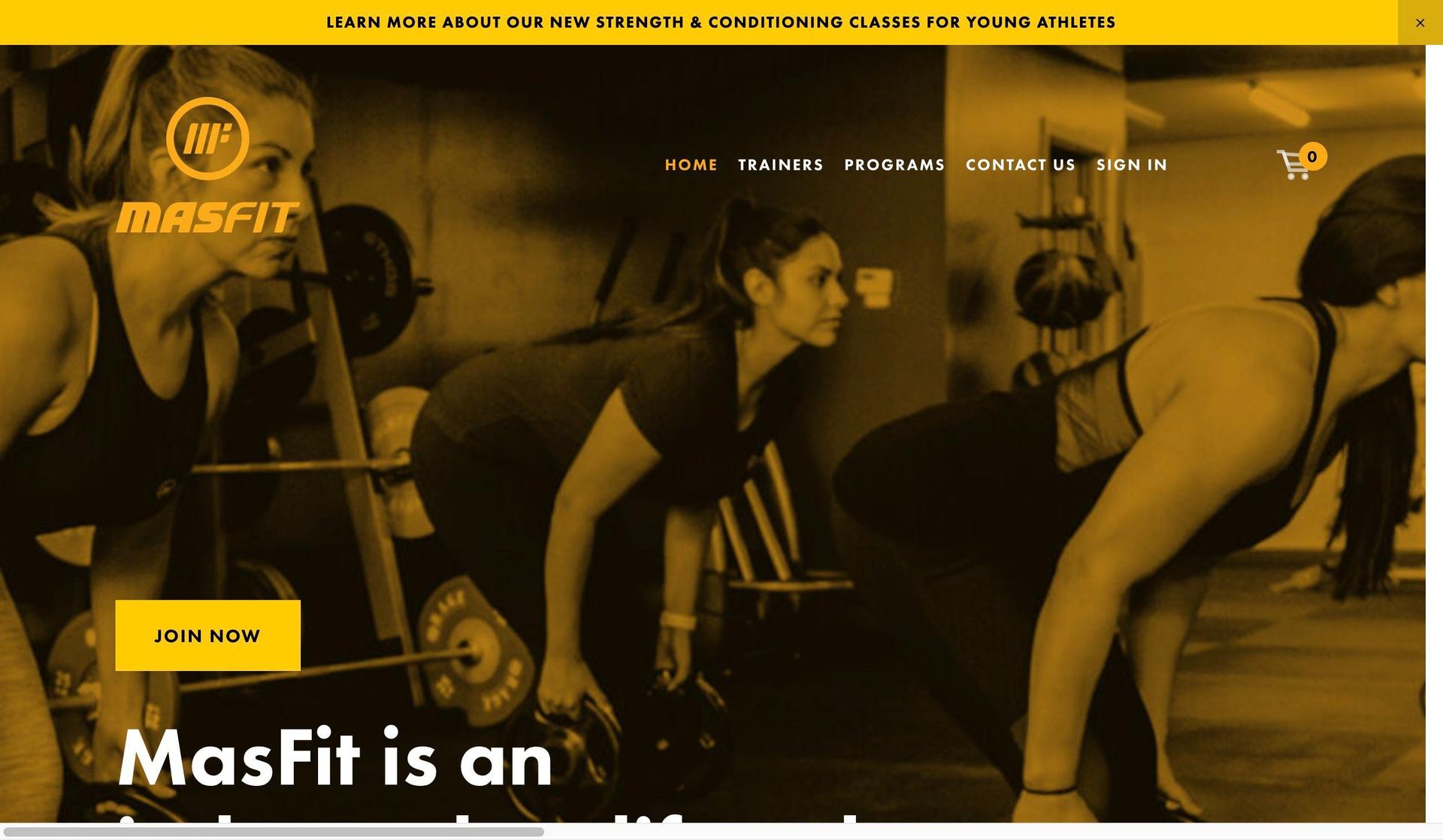 Mas Fit-squarespace fitness website examples