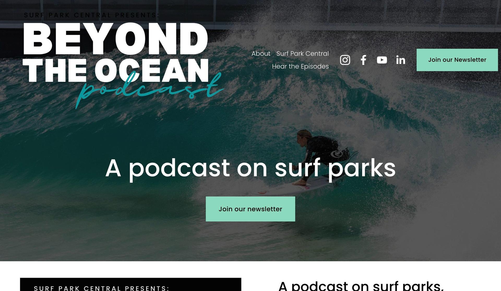 Beyond Ocean Podcast-squarespace podcast websites