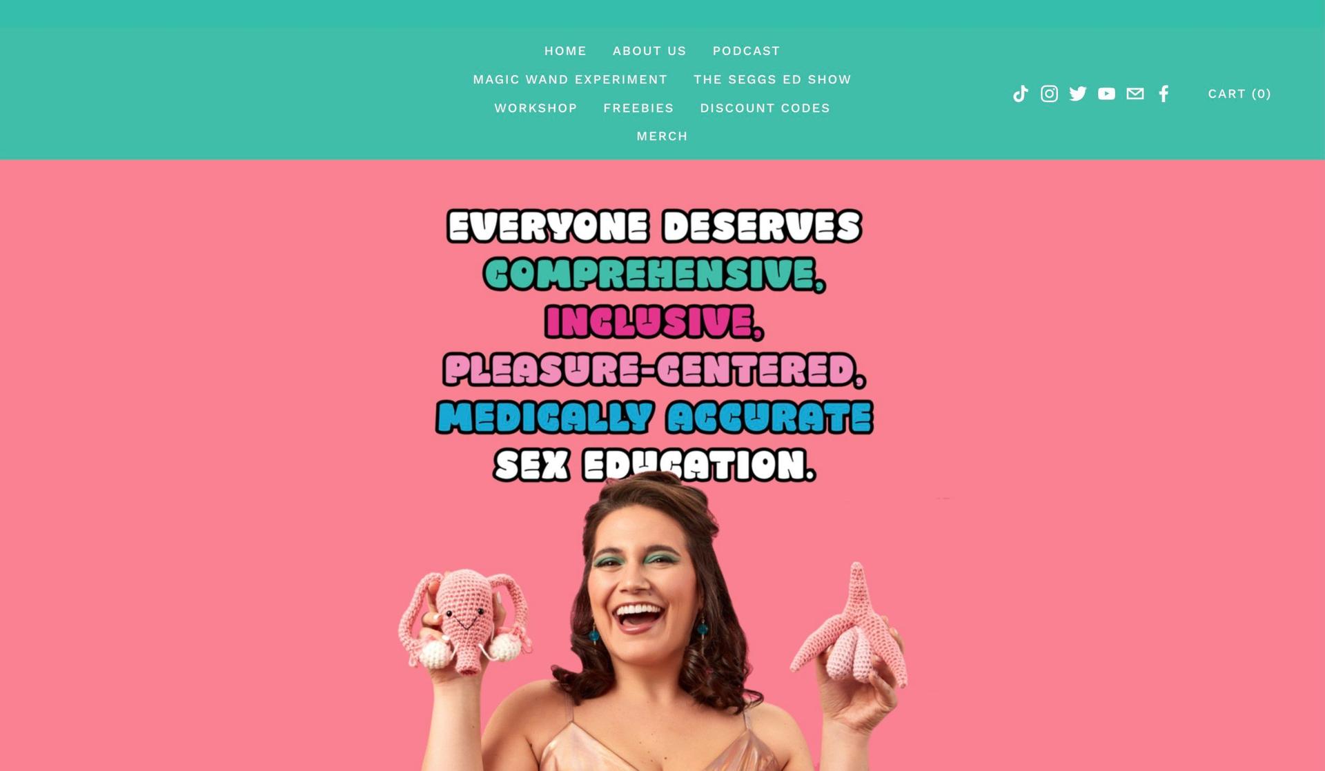 Sex Ed with DB-squarespace podcast websites