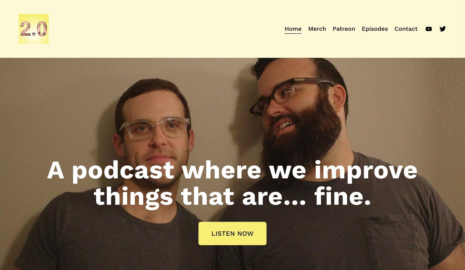 2 Point Oh Podcast-squarespace podcast websites