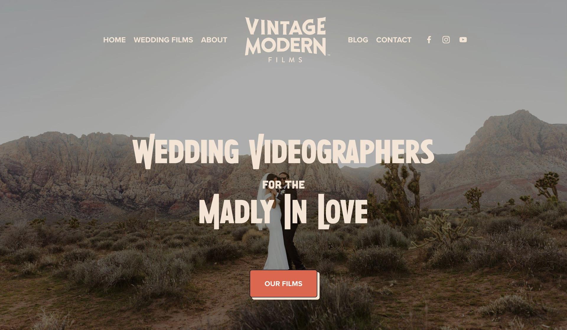 Vintage Modern Films-squarespace portfolio examples