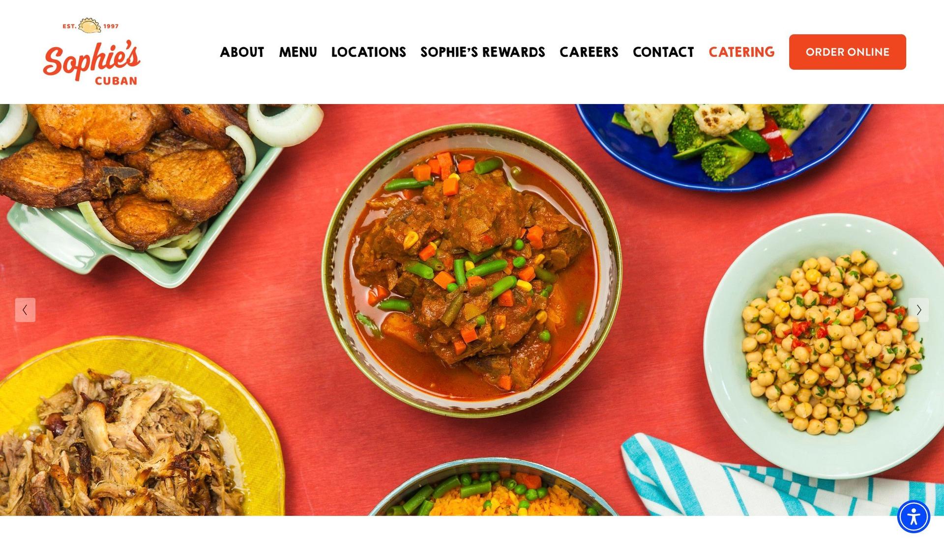 Sophie's Cuban-squarespace restaurant websites