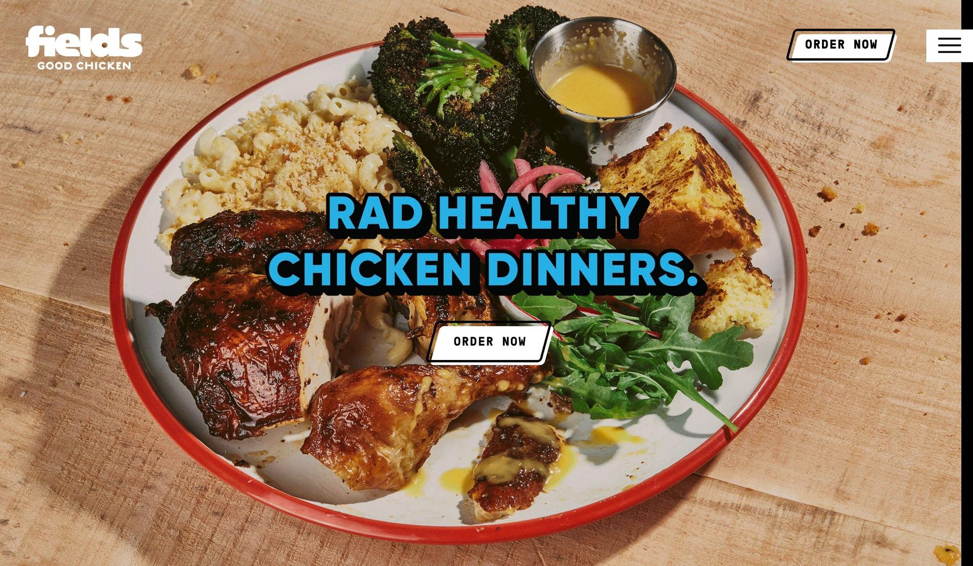 Fields Good Chicken-squarespace restaurant websites