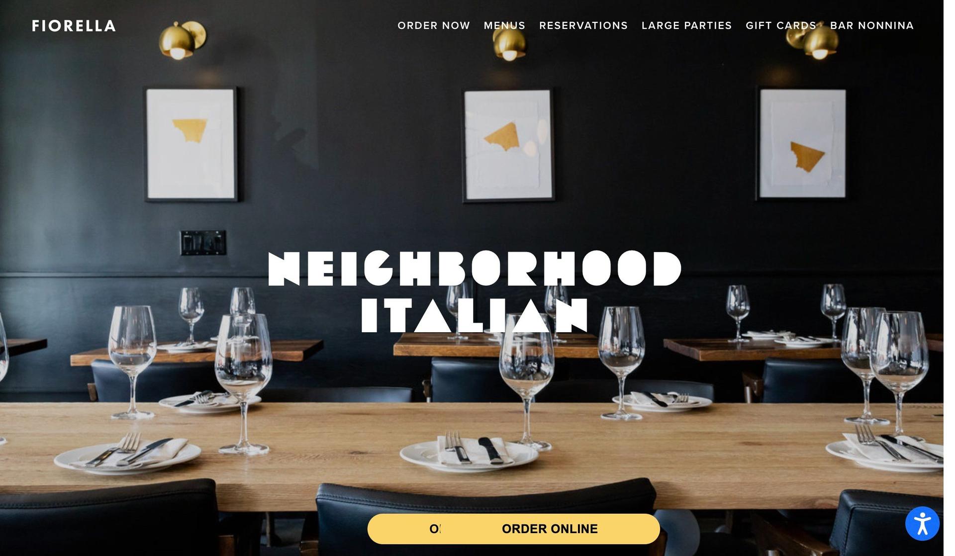 Fiorella SF-squarespace restaurant websites