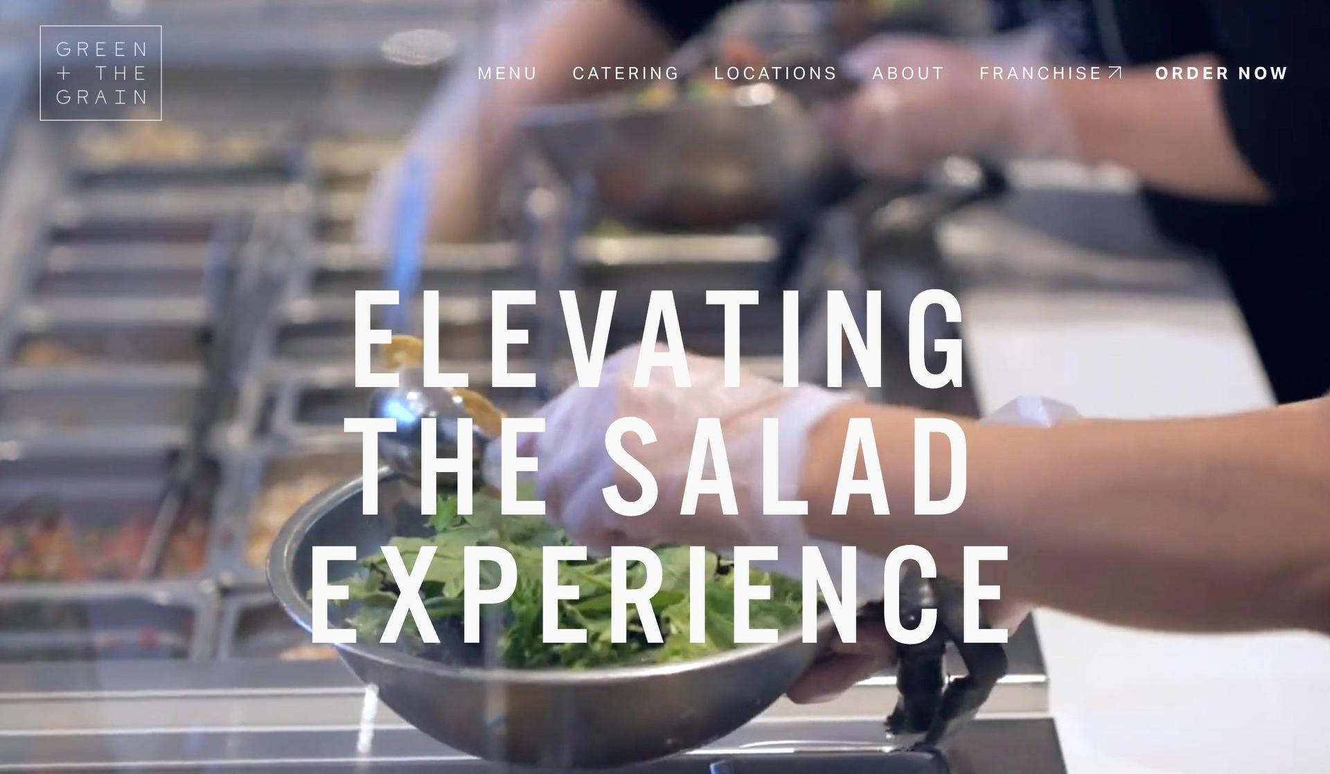 Green and the Grain-squarespace restaurant websites