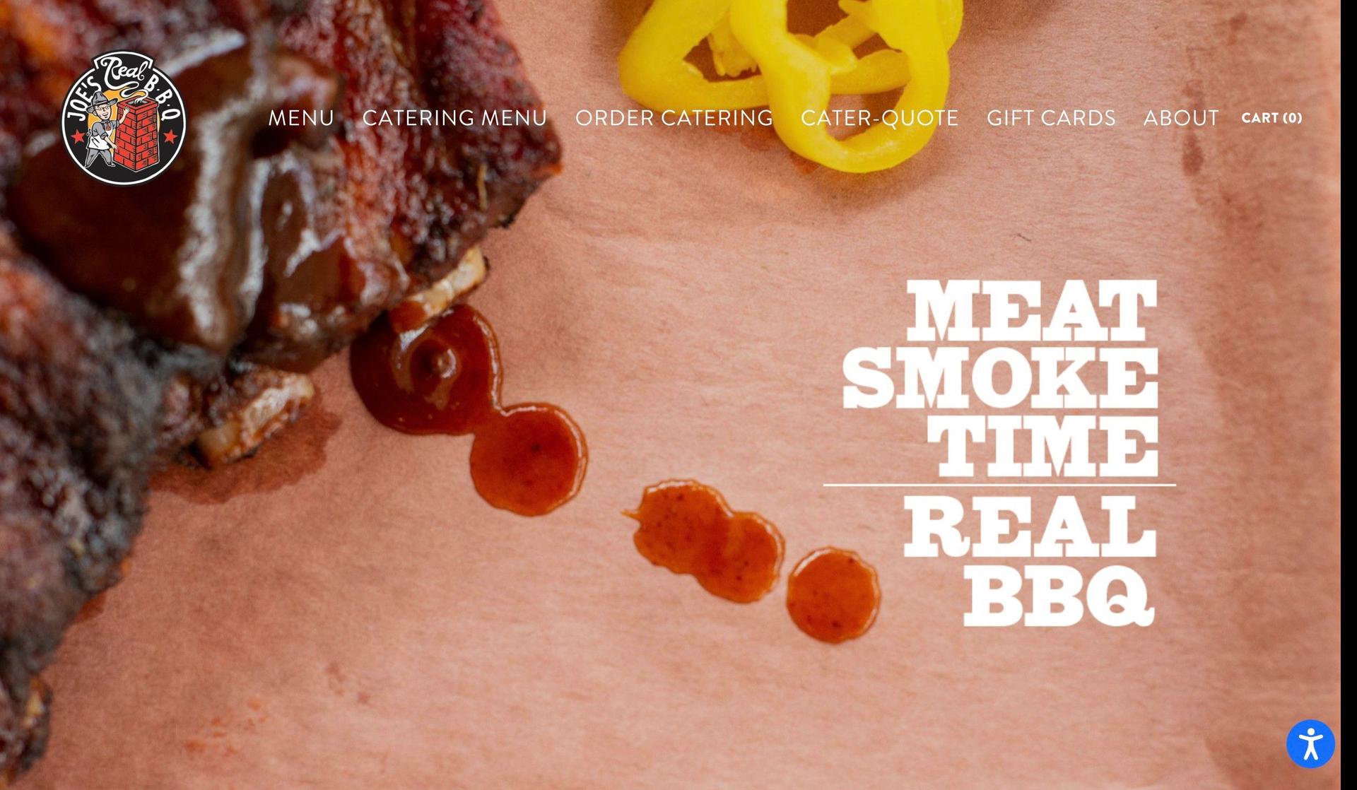 Joe's Real BBQ-squarespace restaurant websites