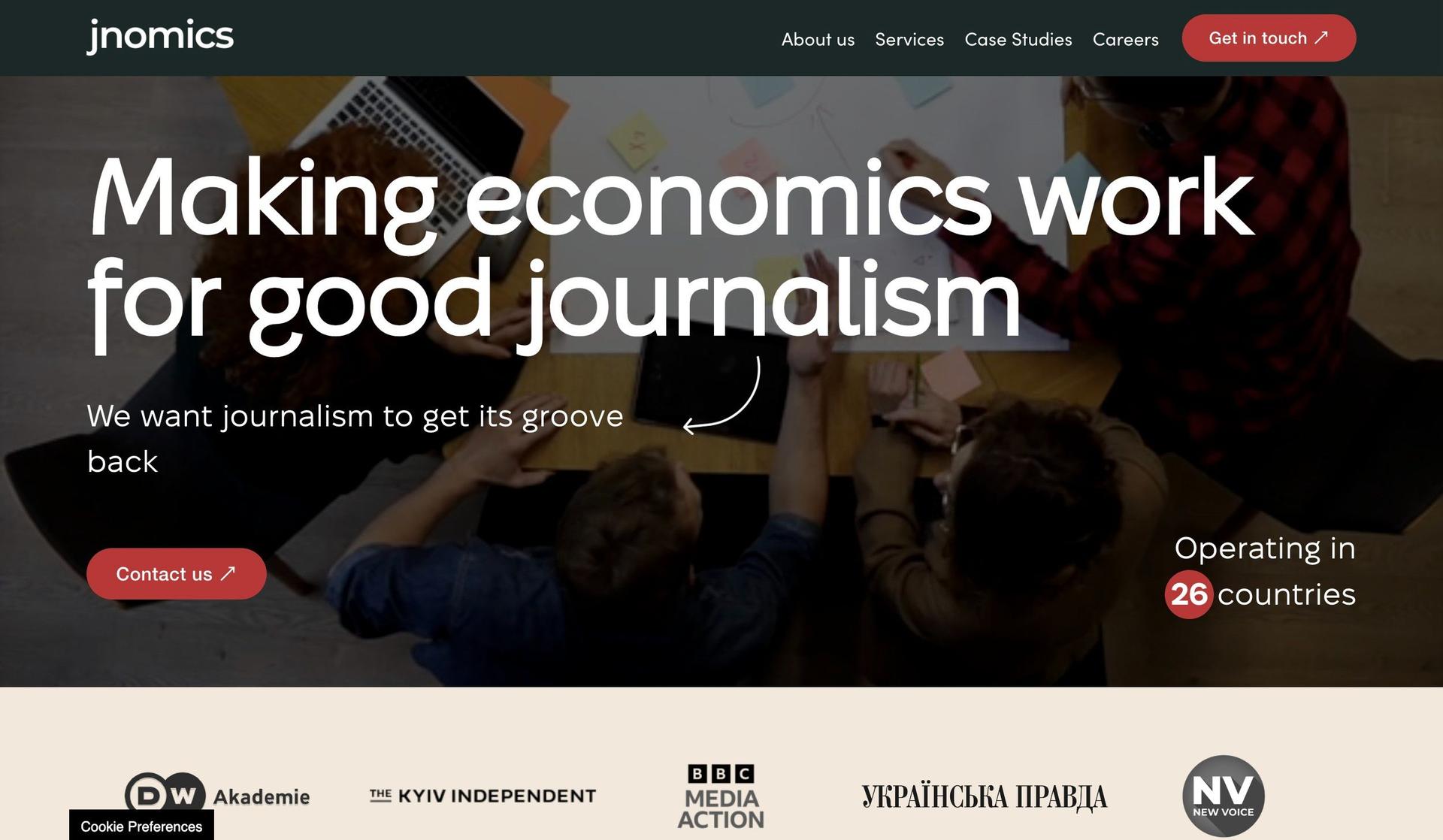 Jnomics Media-dynamic website examples