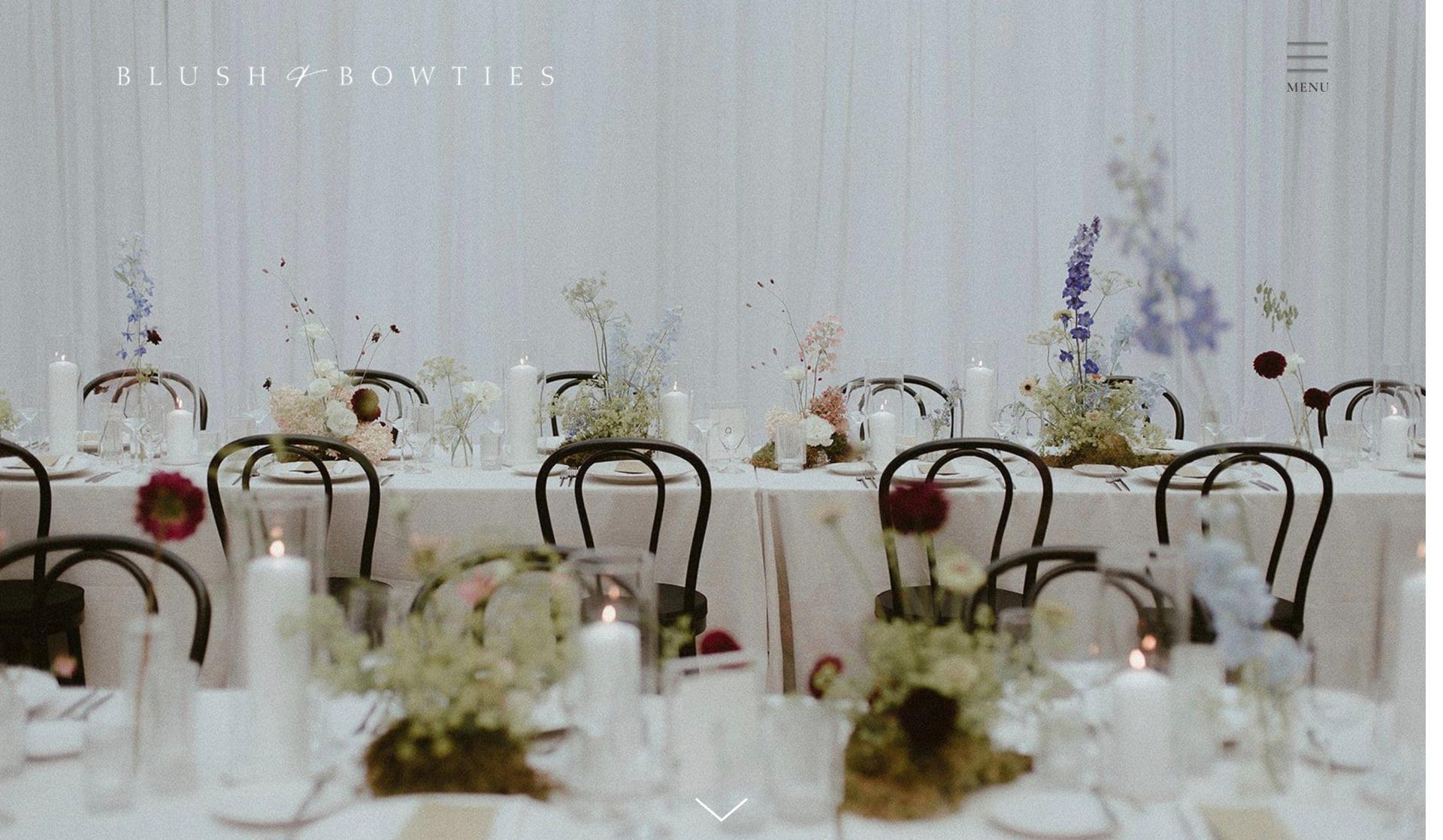 Blush and Bowties-wedding planner websites