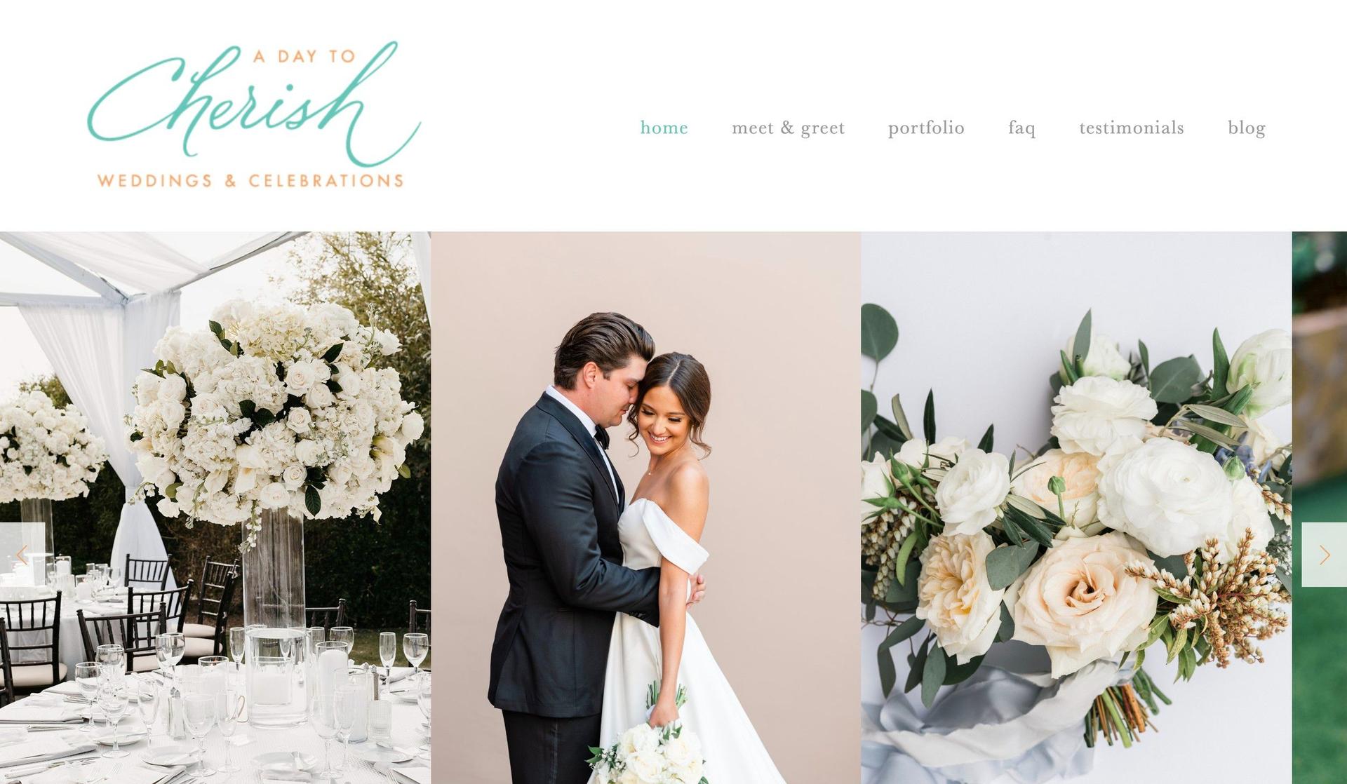 A Day to Cherish Weddings-squarespace wedding websites