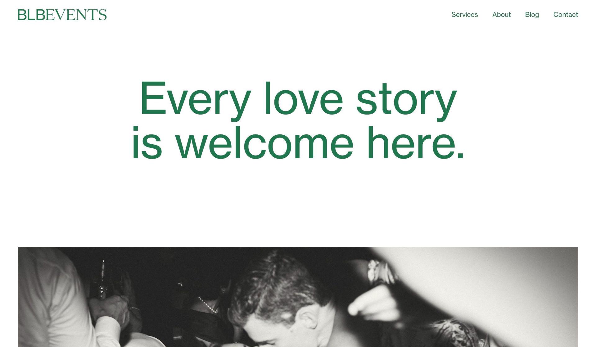 BLB Events-squarespace wedding websites