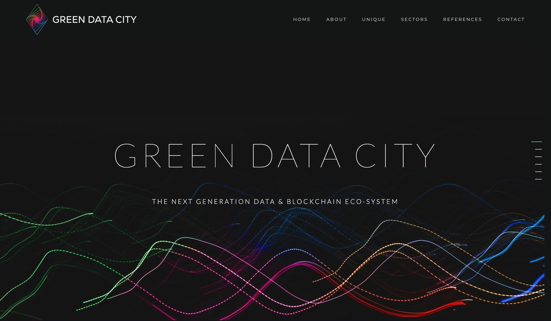 Green Data City-web3 website design examples