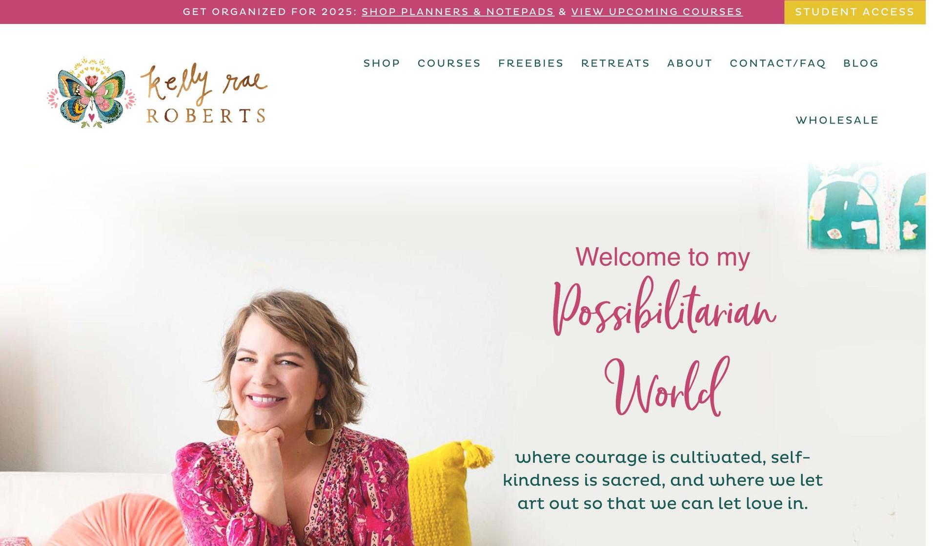 Kelly Rae Roberts-teacher website examples