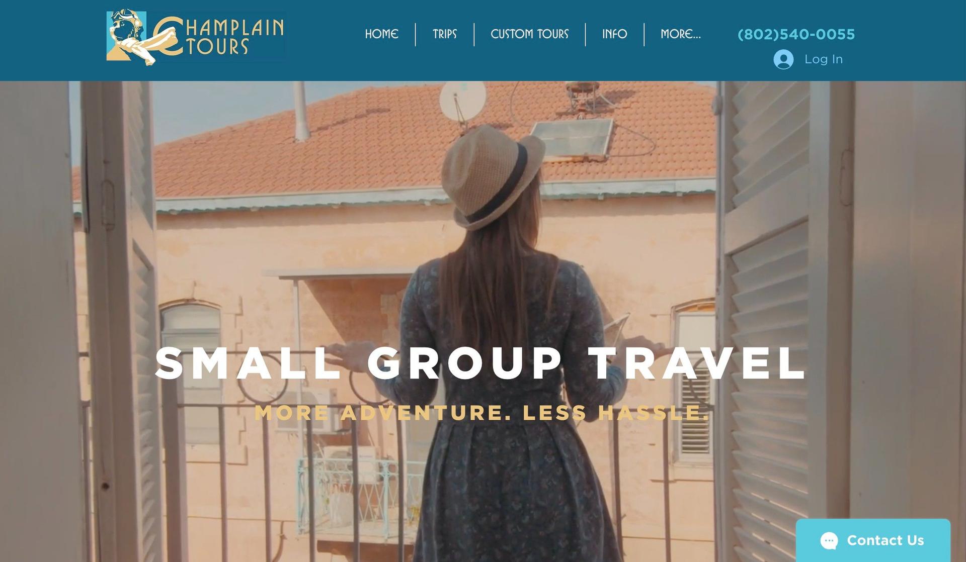 Champlain Tours-travel agency websites