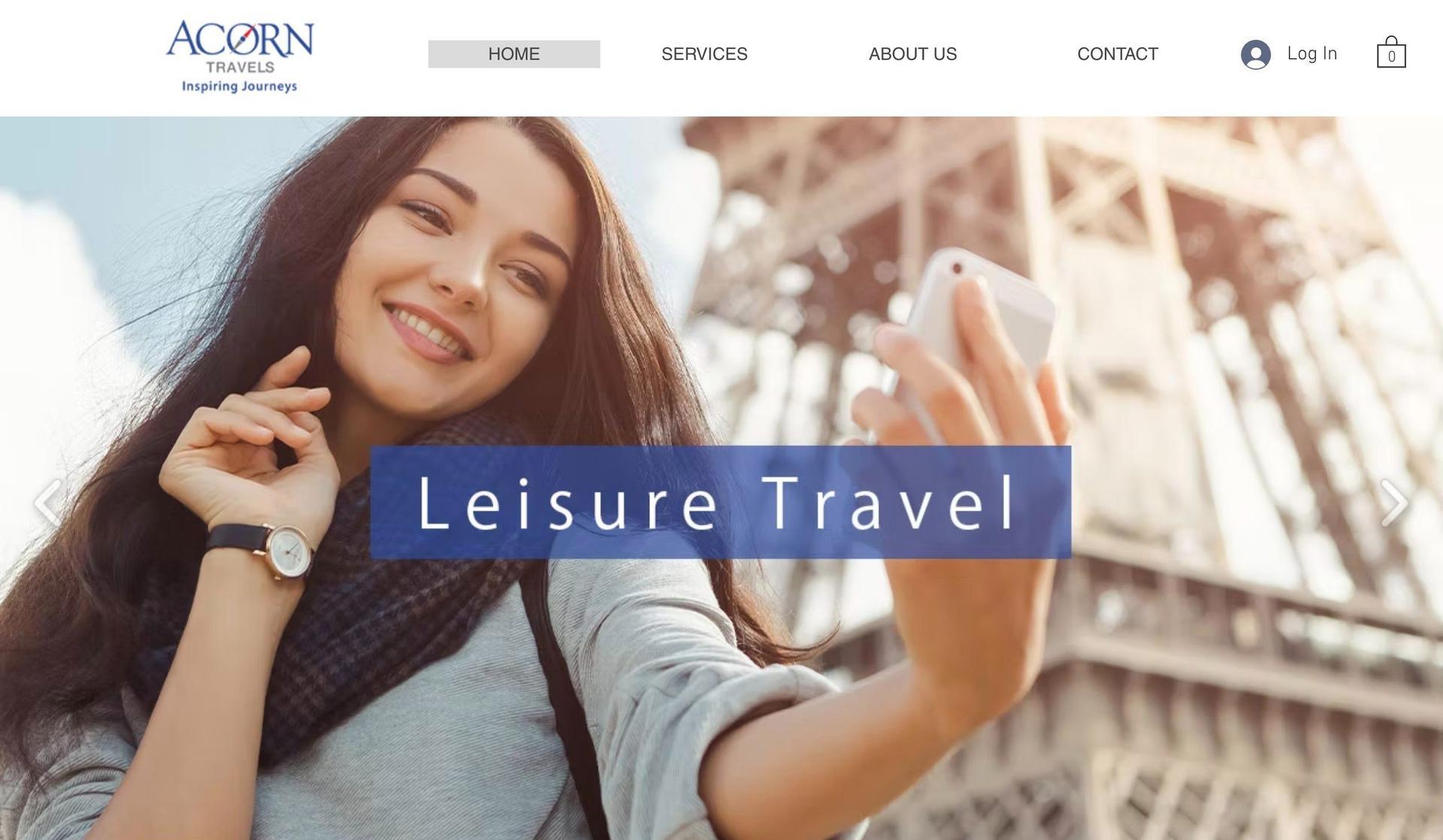 Acorn Travels-travel agency websites