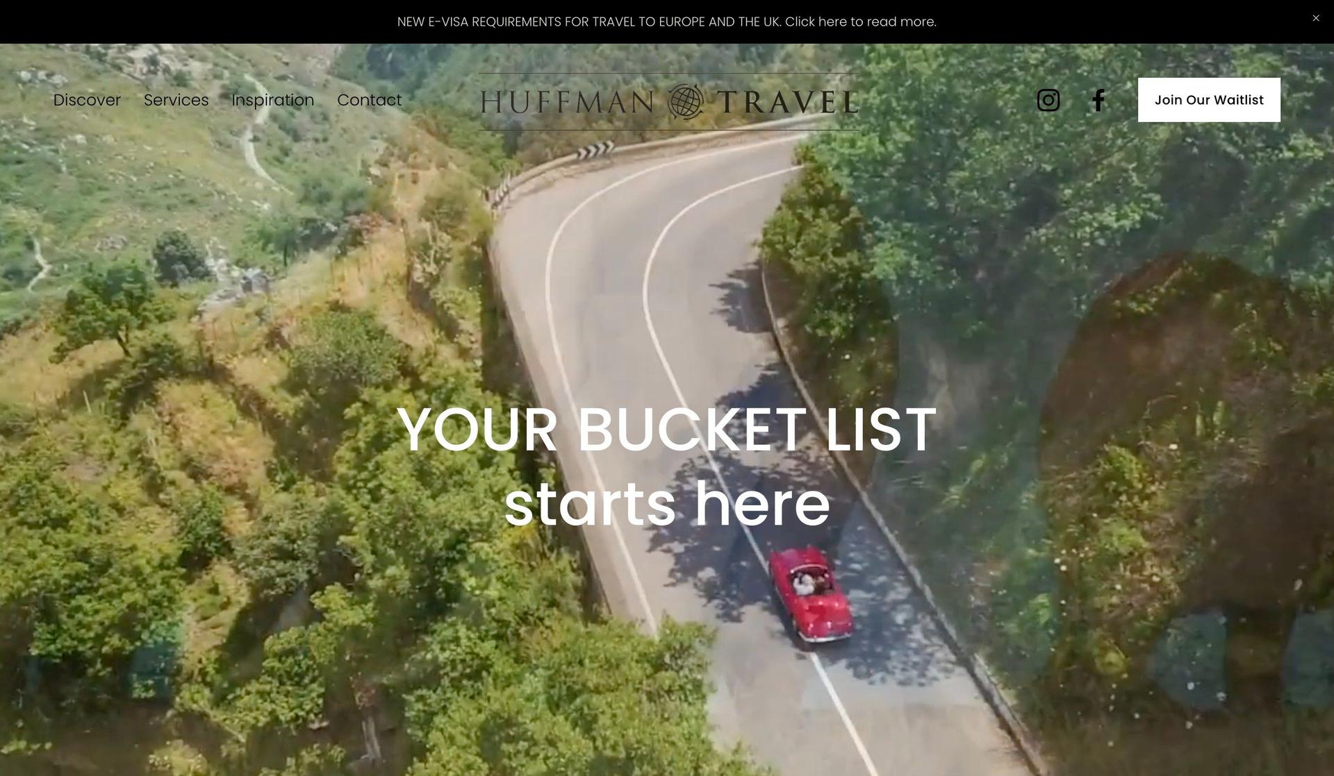 Huffman Travel-travel agency websites