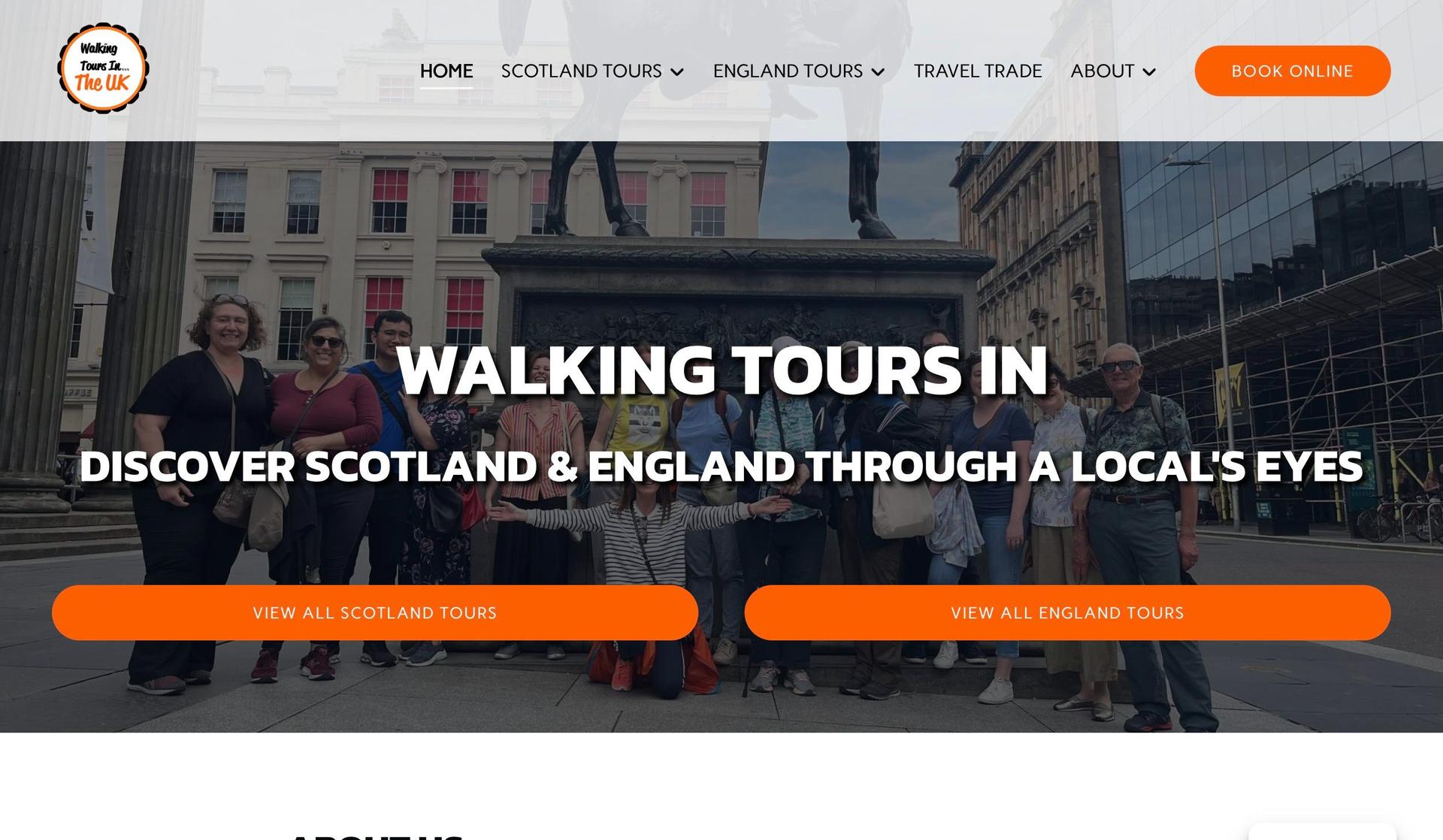 Walking Tours In-travel agency websites