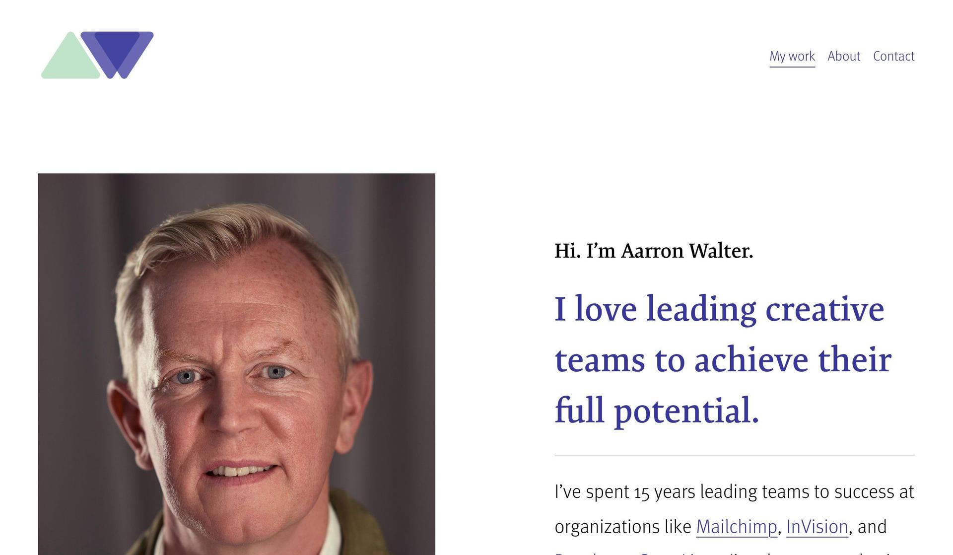 Aarron Walter-ux portfolio examples