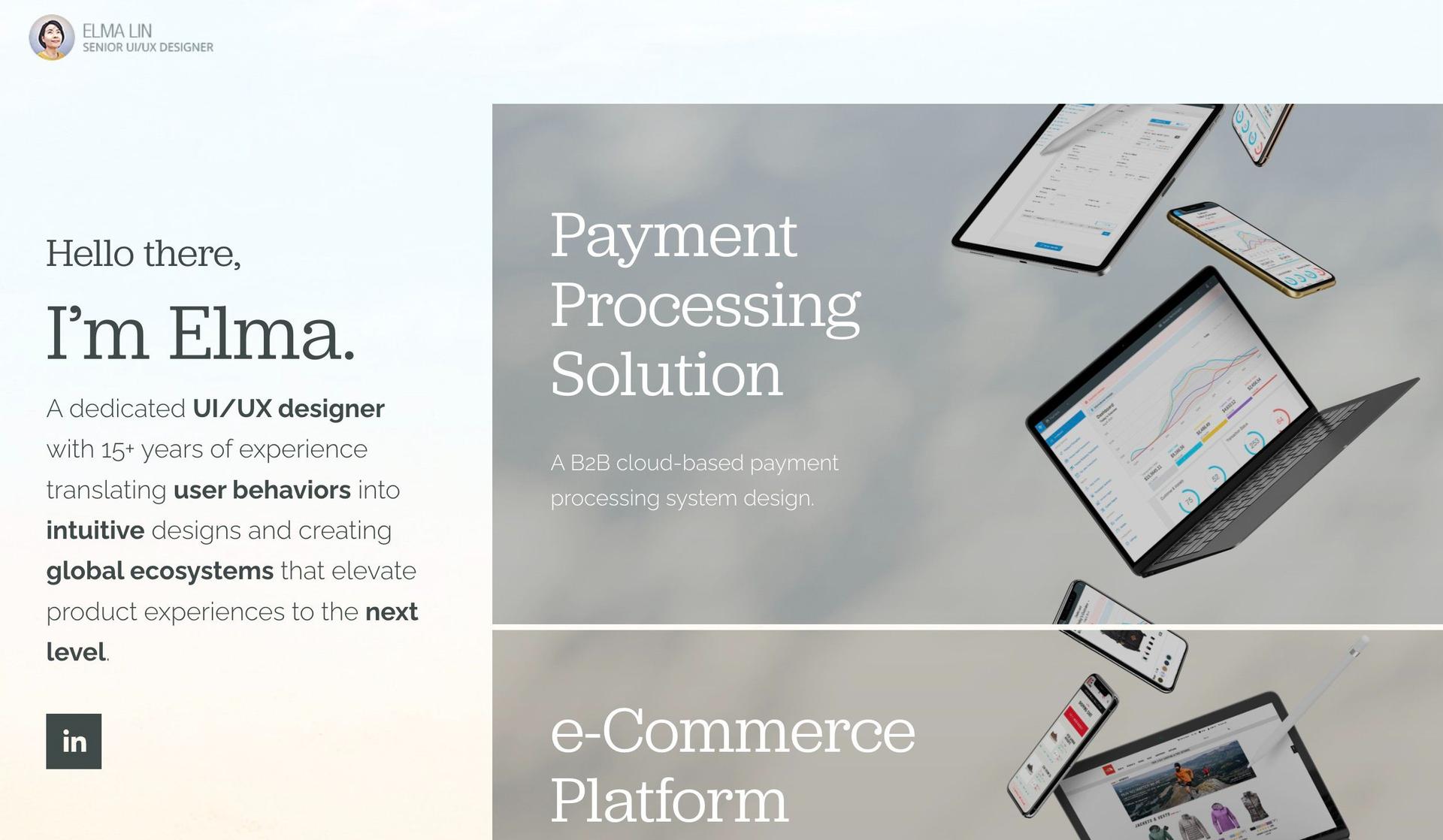 El Malin-ux portfolio examples