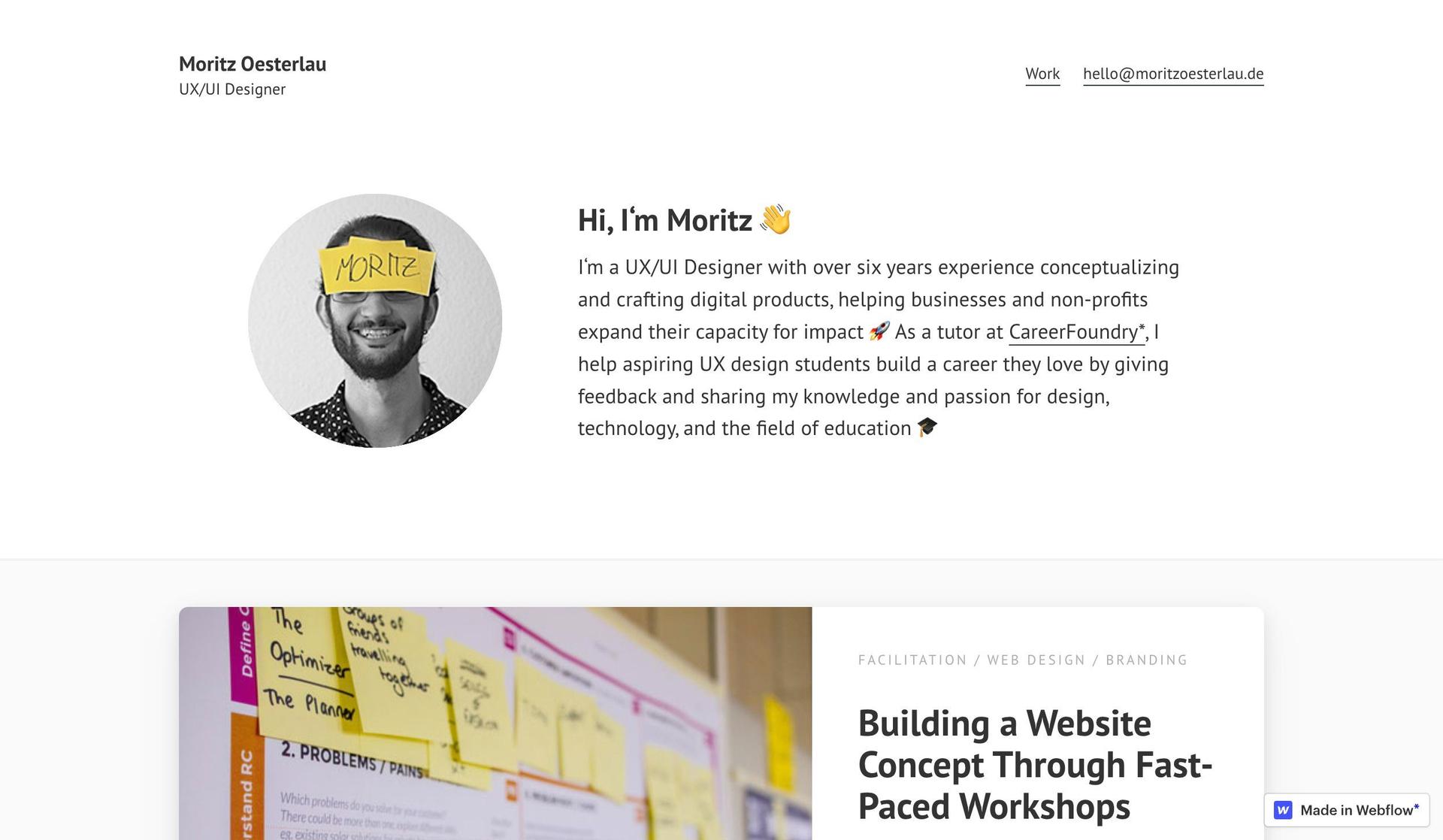 Moritz Oesterlau-ux portfolio examples
