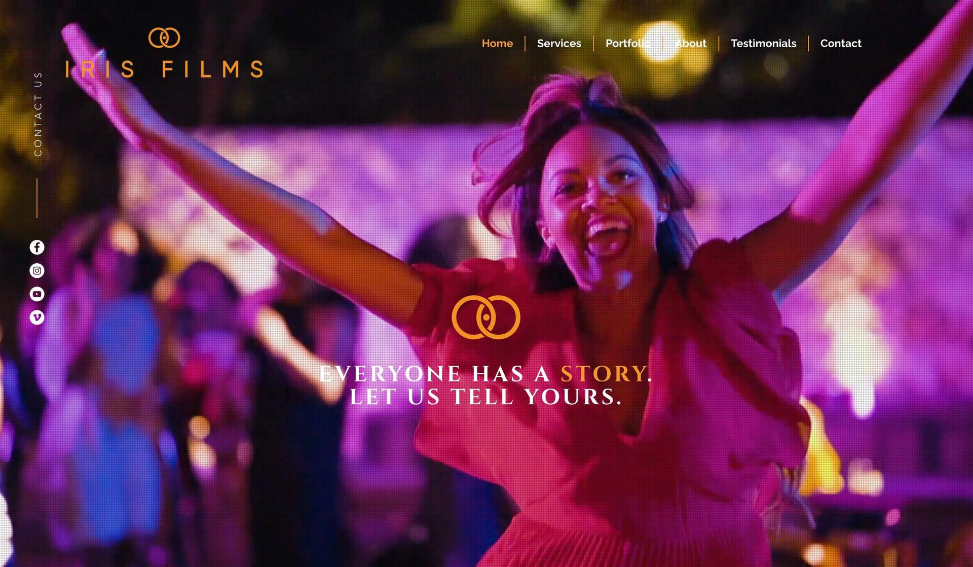 Iris Films-filmmaker website examples