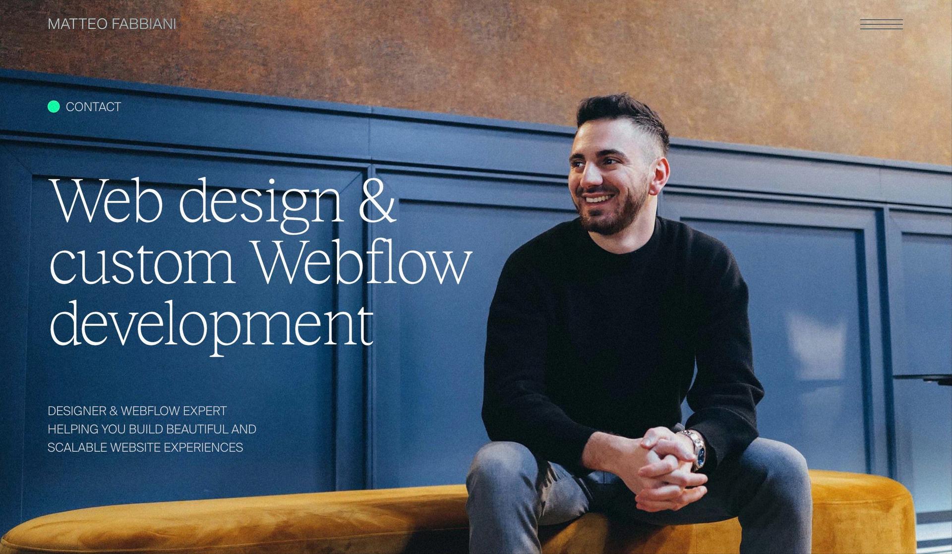 Matteo Fabbiani-webflow website examples