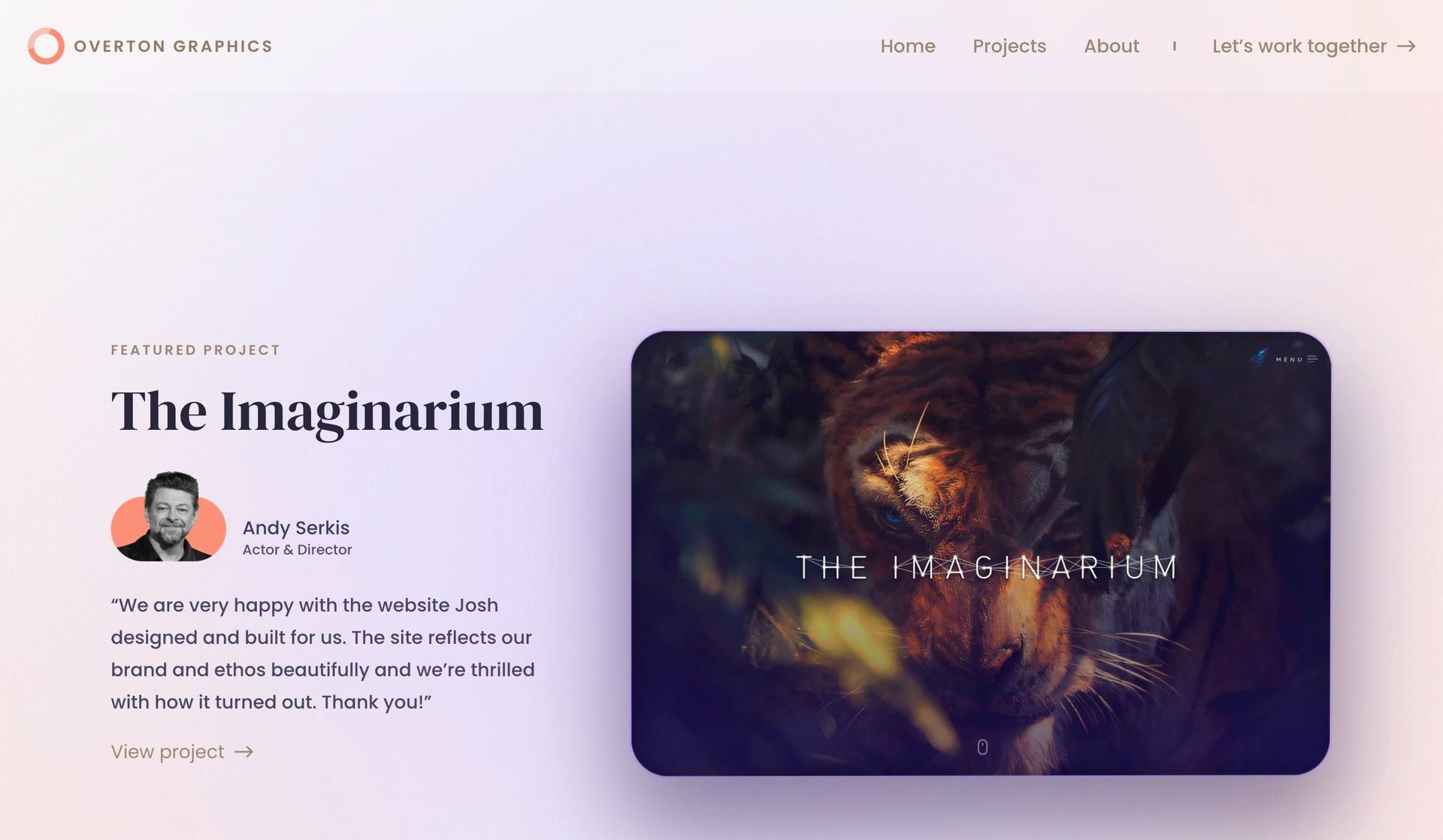 Overton Graphics-webflow website examples
