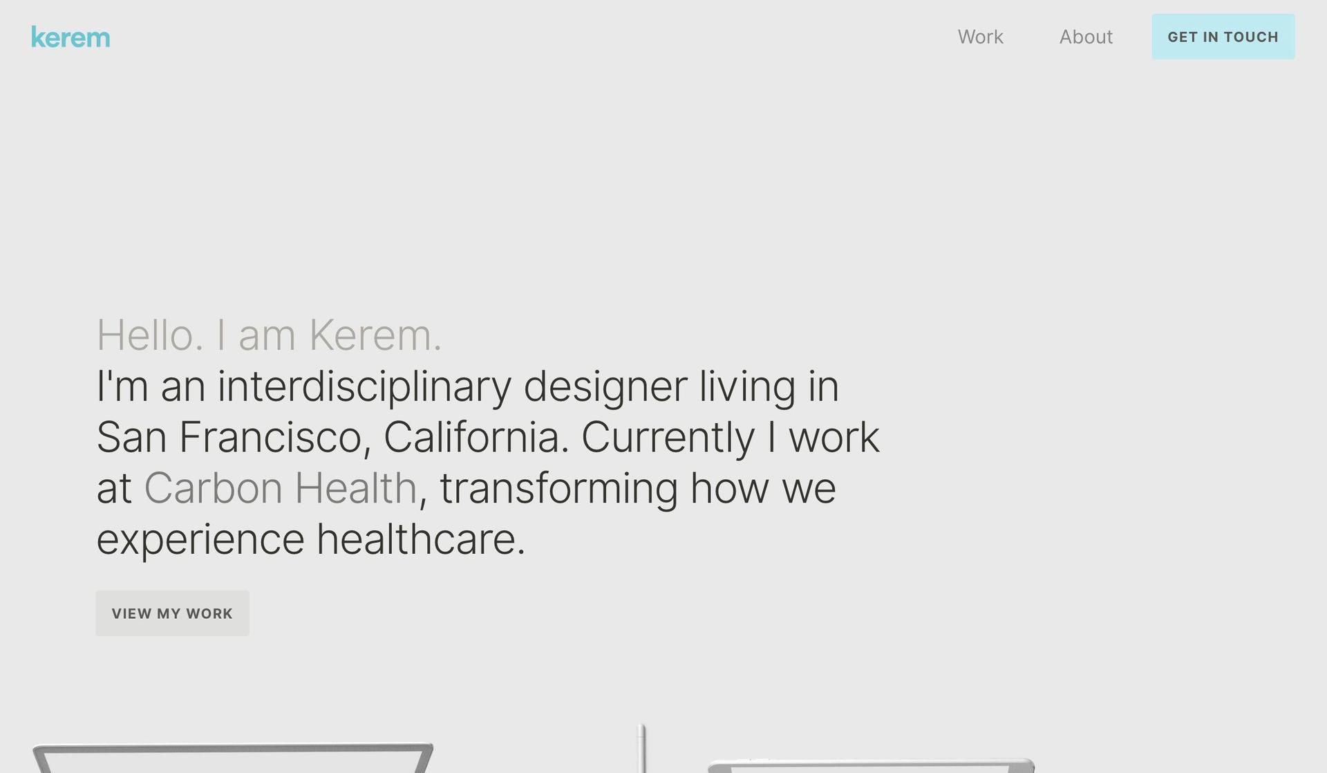 Kerem-webflow website examples