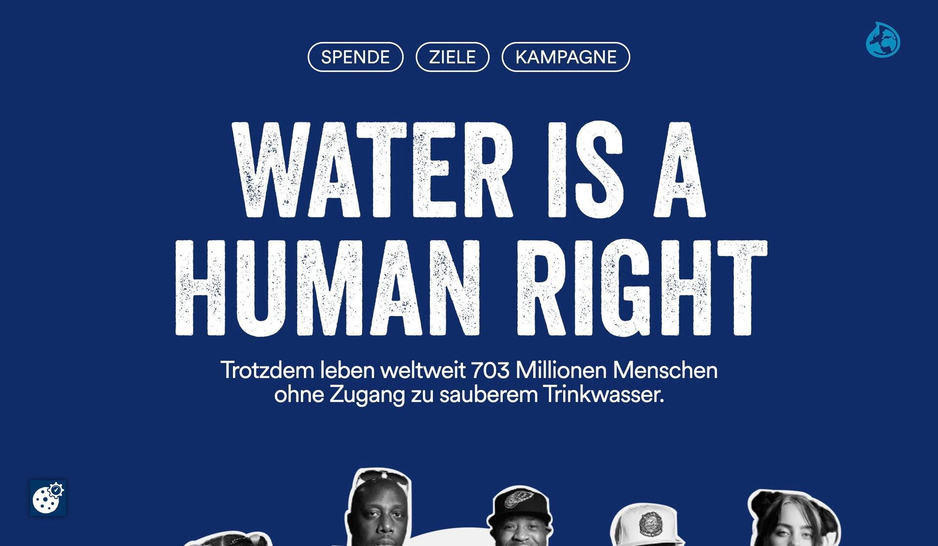 Water is a Human Right-webflow website examples