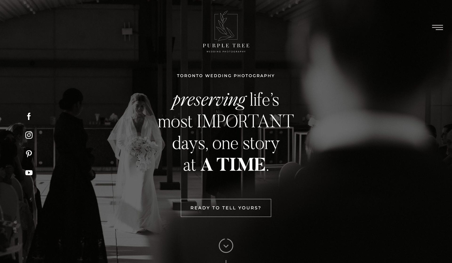 Purple Tree-wedding photography websites