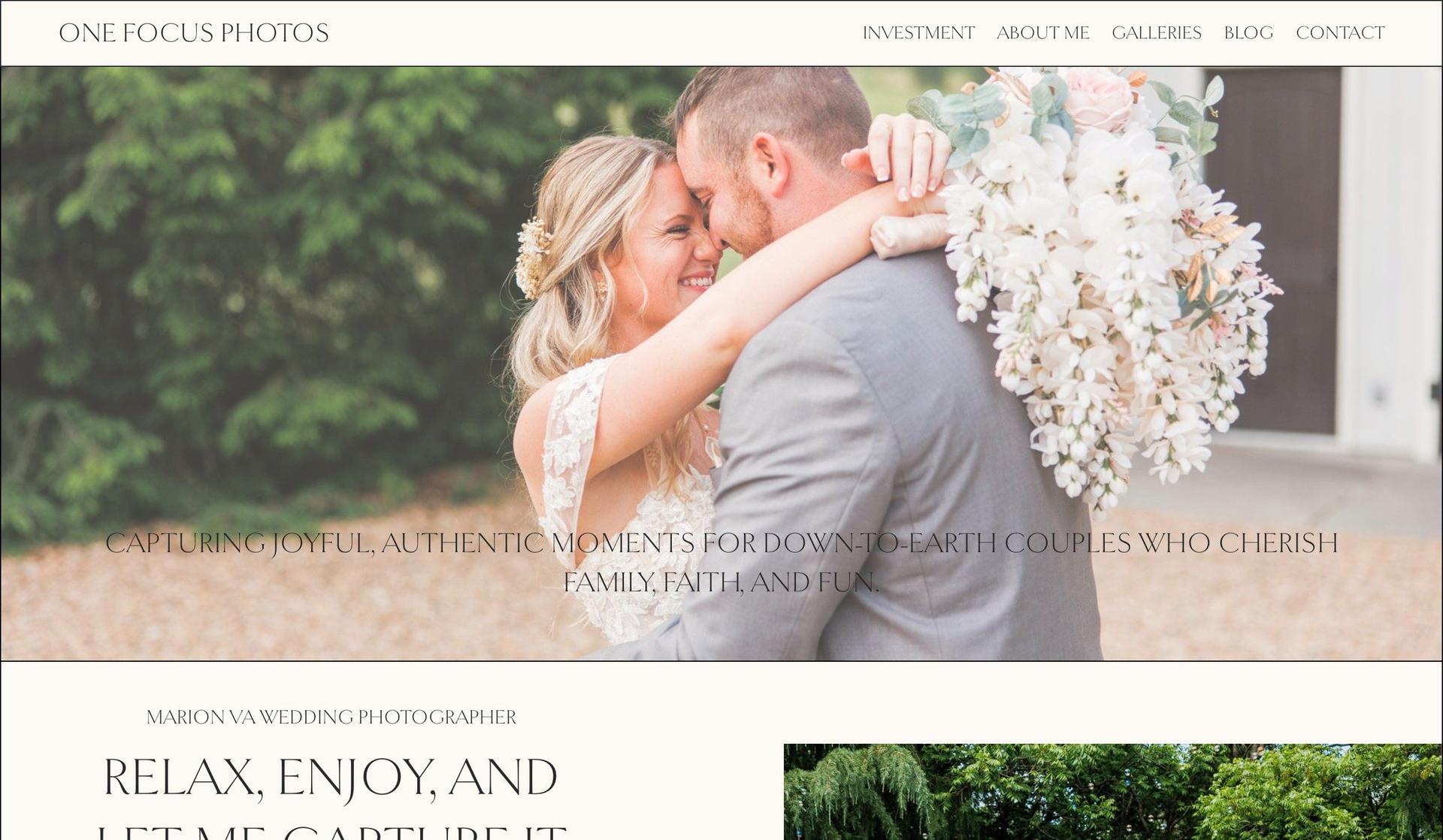 One Focus Photos-wedding photography websites