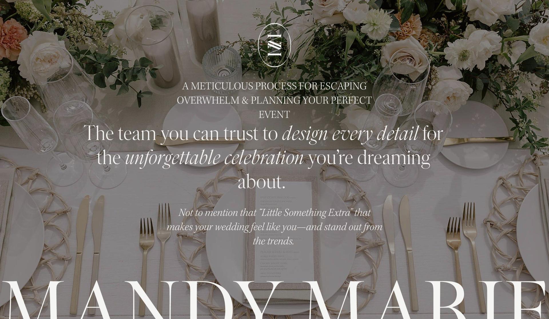 Mandy Marie Events-wedding planner websites