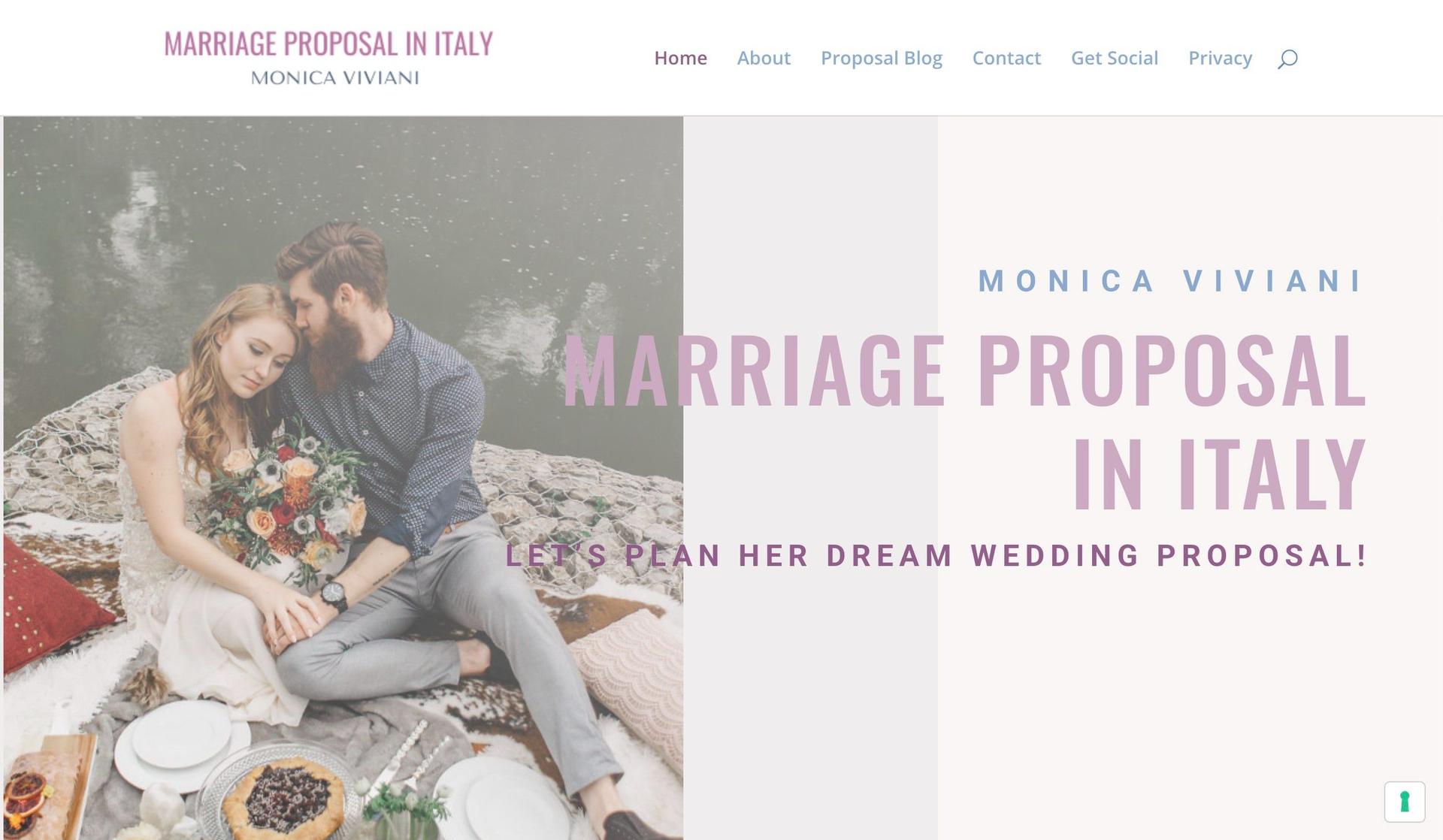 Marriage Proposal in Italy-wedding planner websites