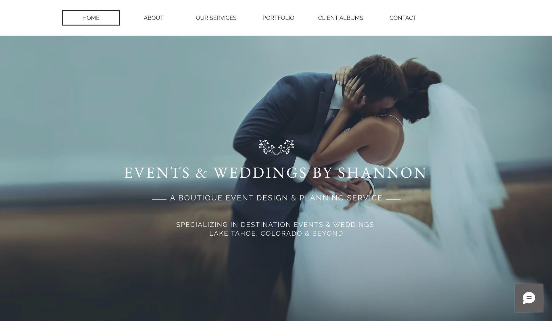 Weddings by Shannon-wix wedding website examples