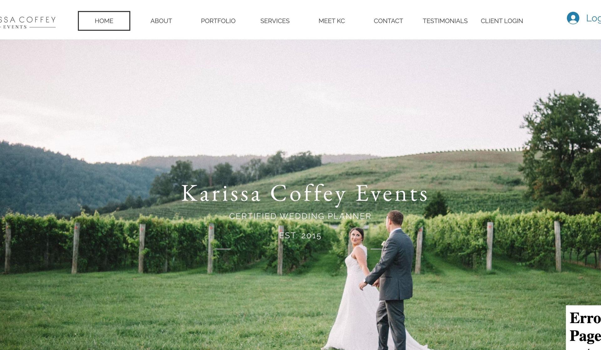 Karissa Coffey-wix wedding website examples
