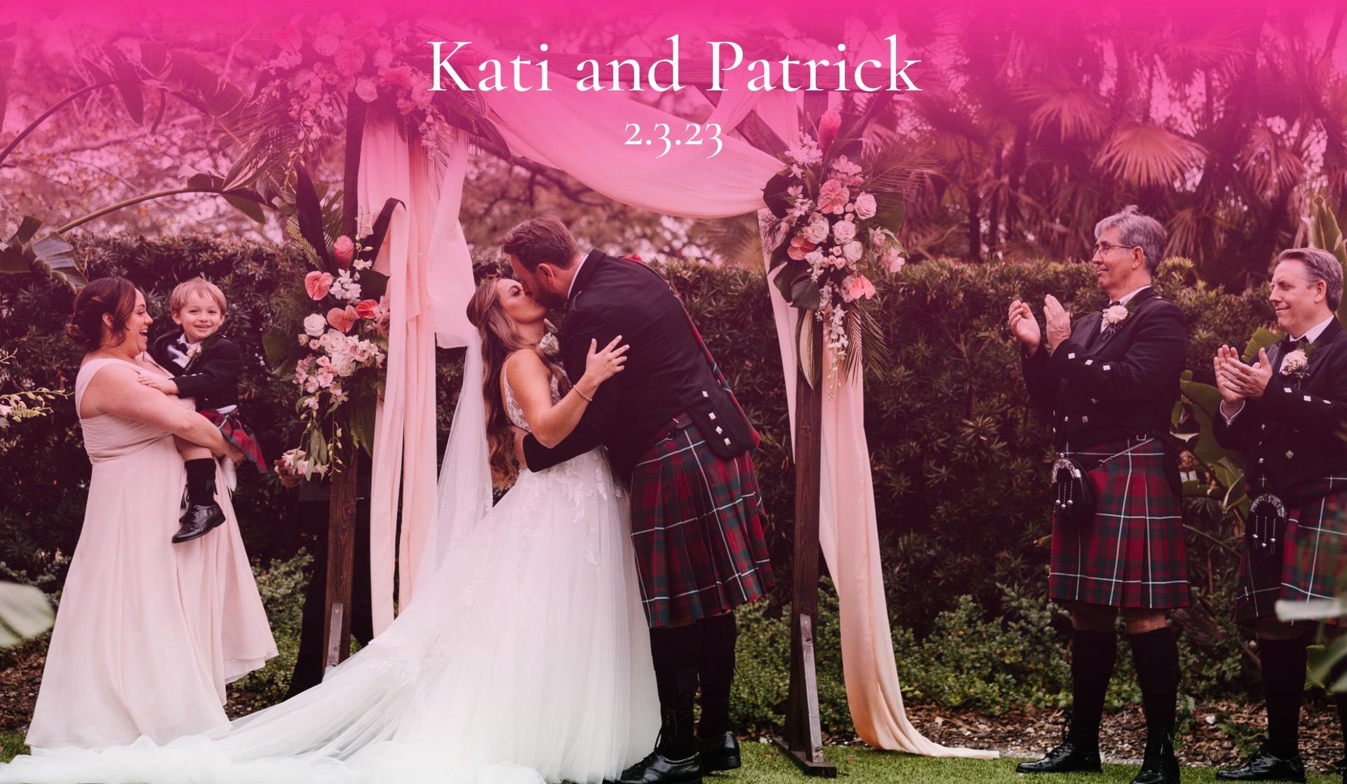 Kati and Patrick-wedding website examples