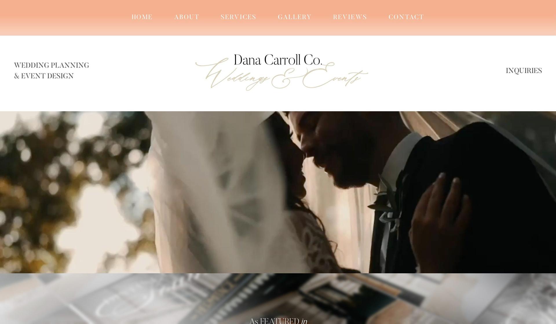 Dana Carroll Co-wedding website examples